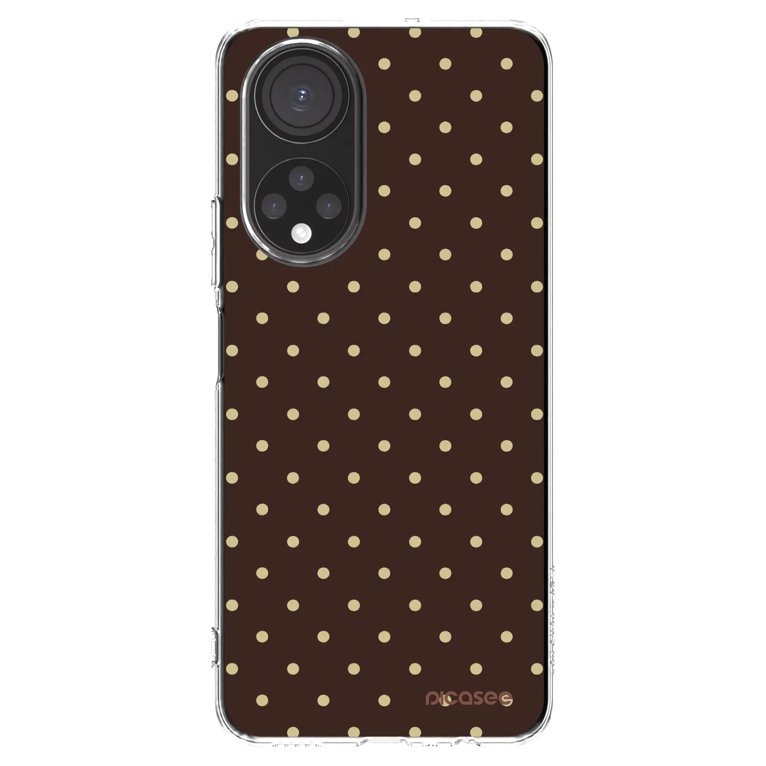 Picasee husă transparentă din silicon pentru Honor X7 - Vanilla Dots & Chocolate