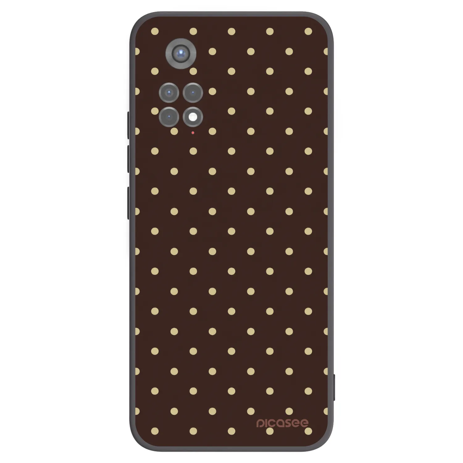 Picasee husă neagră din silicon pentru Xiaomi Redmi Note 11S 5G - Vanilla Dots & Chocolate