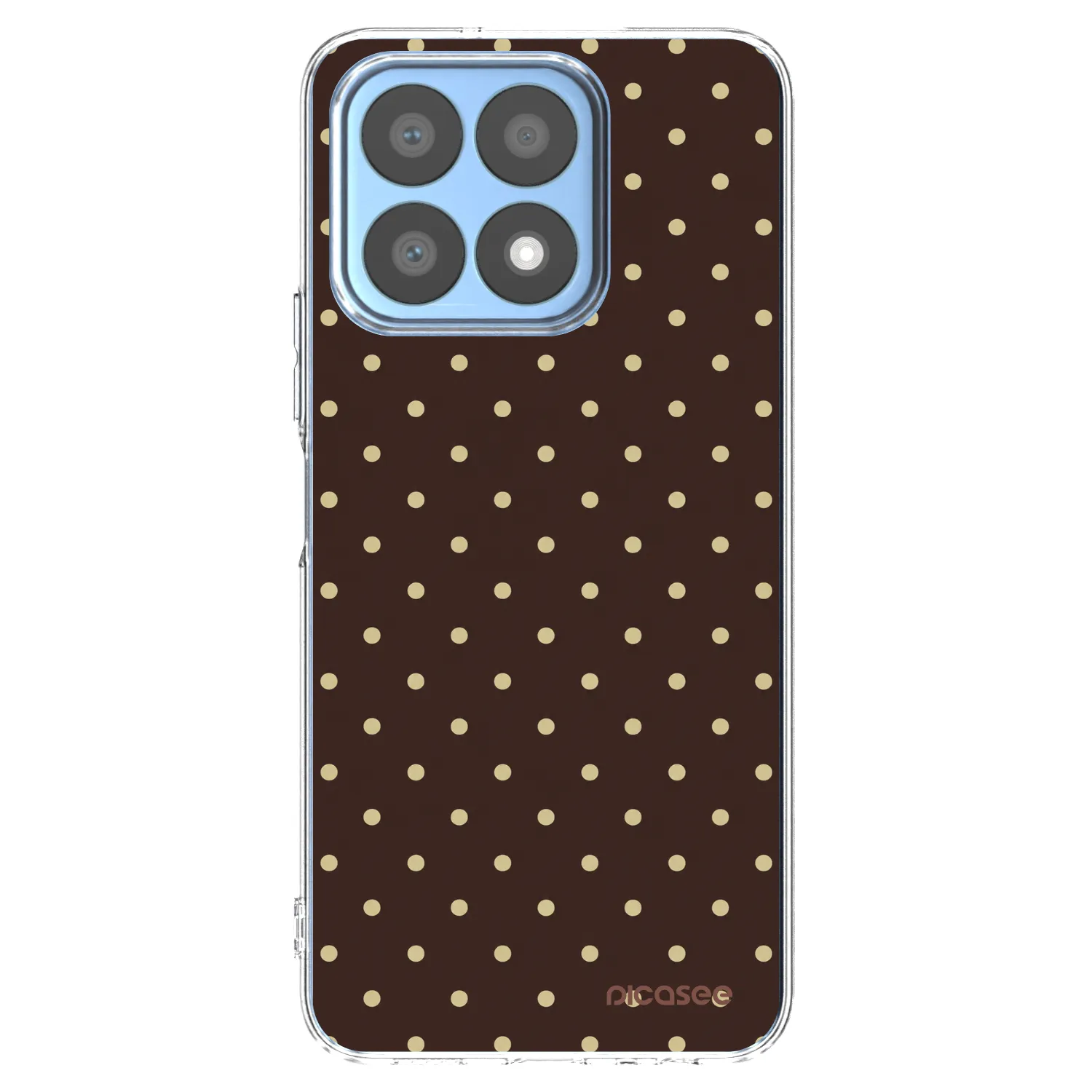 Picasee husă transparentă din silicon pentru Honor X8a - Vanilla Dots & Chocolate
