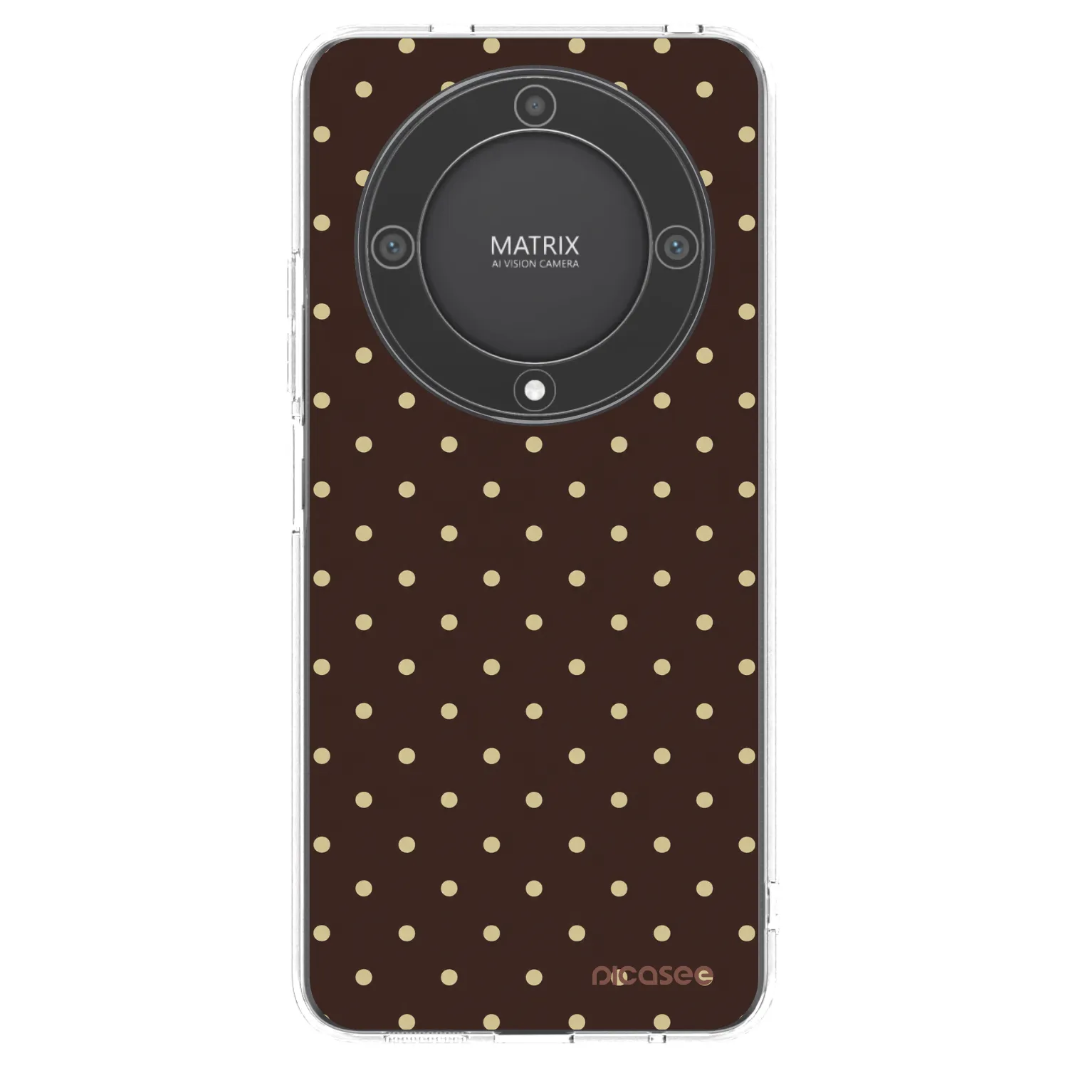 Picasee husă transparentă din silicon pentru Honor Magic5 Lite 5G - Vanilla Dots & Chocolate