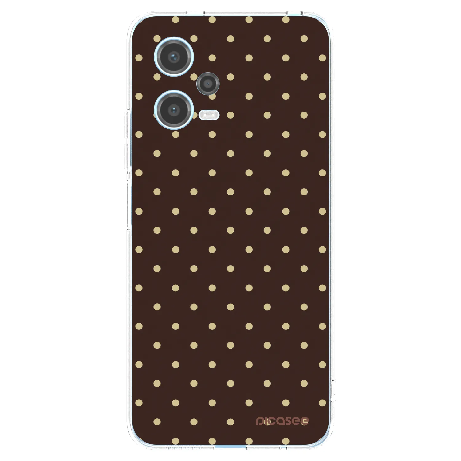 Picasee husă transparentă din silicon pentru Xiaomi Redmi Note 12 5G - Vanilla Dots & Chocolate
