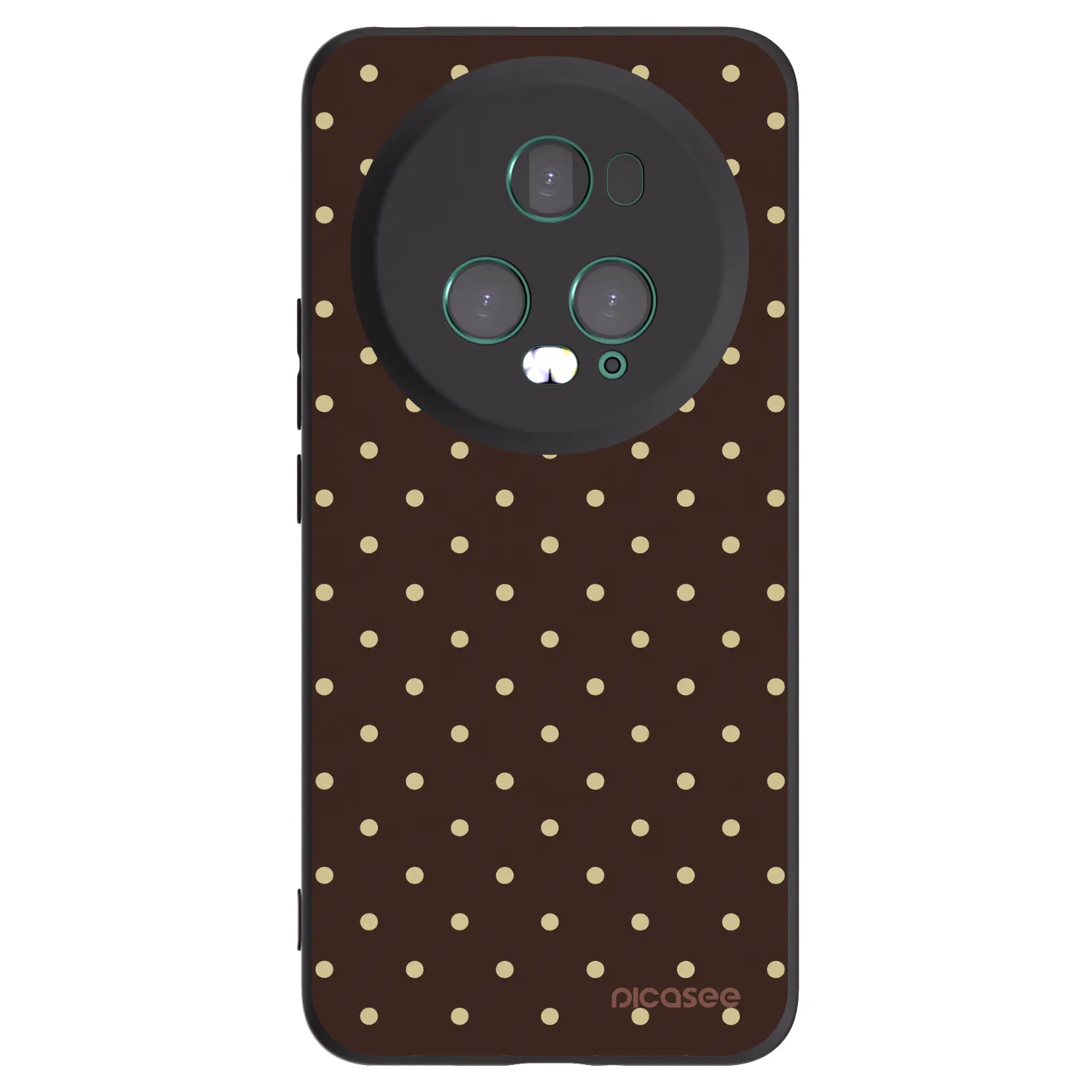 Picasee husă neagră din silicon pentru Honor Magic5 Pro - Vanilla Dots & Chocolate