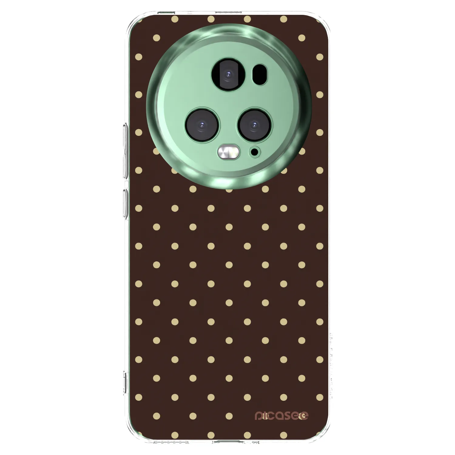 Picasee husă transparentă din silicon pentru Honor Magic5 Pro - Vanilla Dots & Chocolate