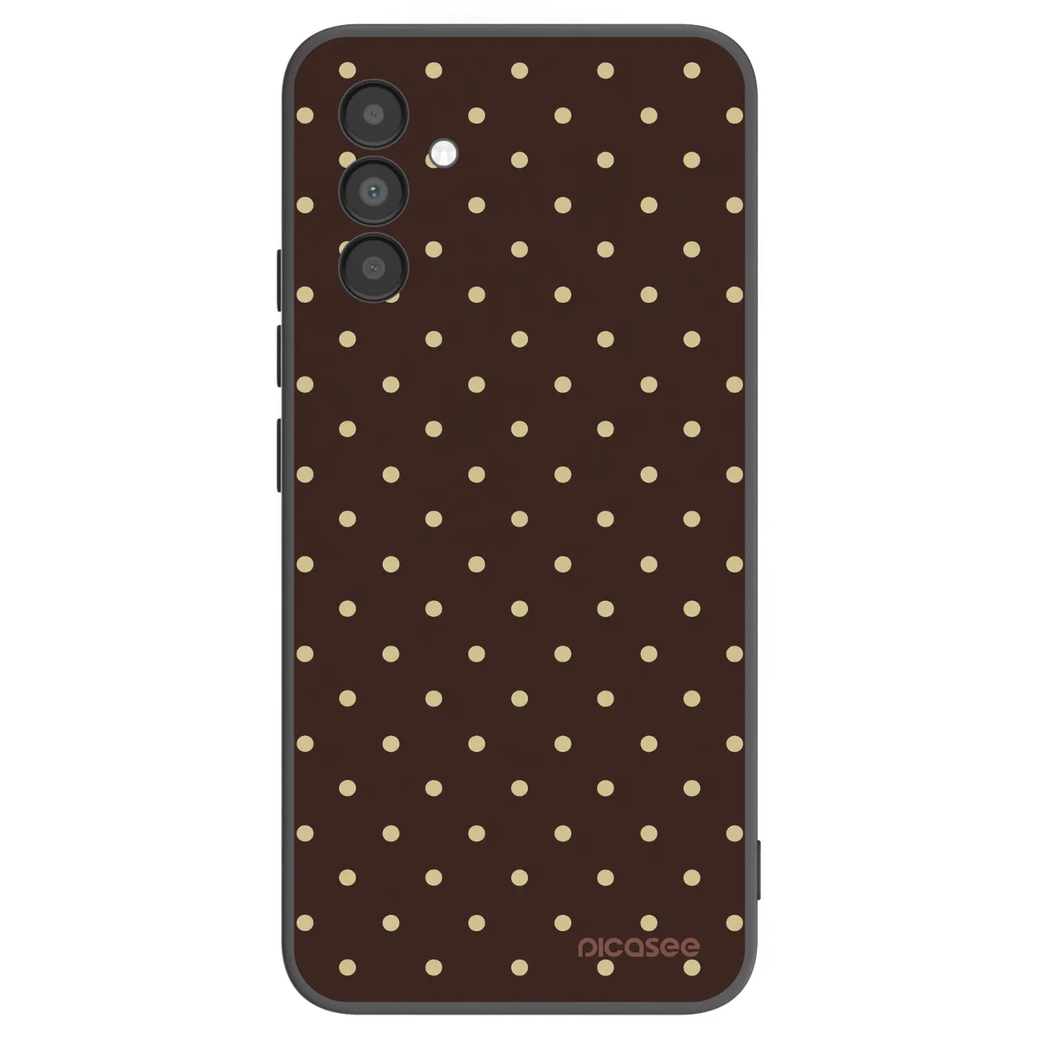 Picasee husă neagră din silicon pentru Samsung Galaxy A04s A047F - Vanilla Dots & Chocolate