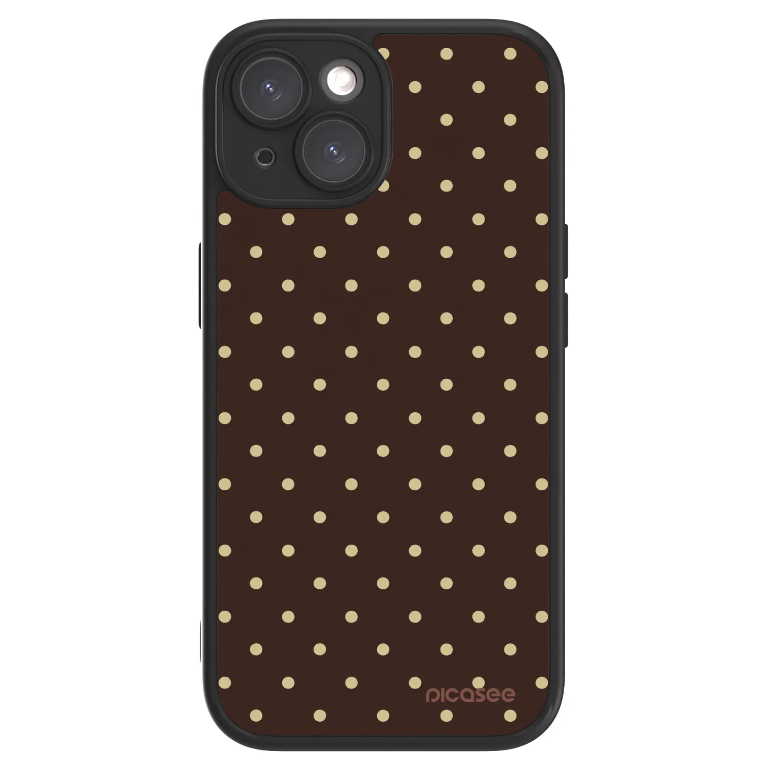Picasee ULTIMATE CASE pentru Apple iPhone 15 - Vanilla Dots & Chocolate