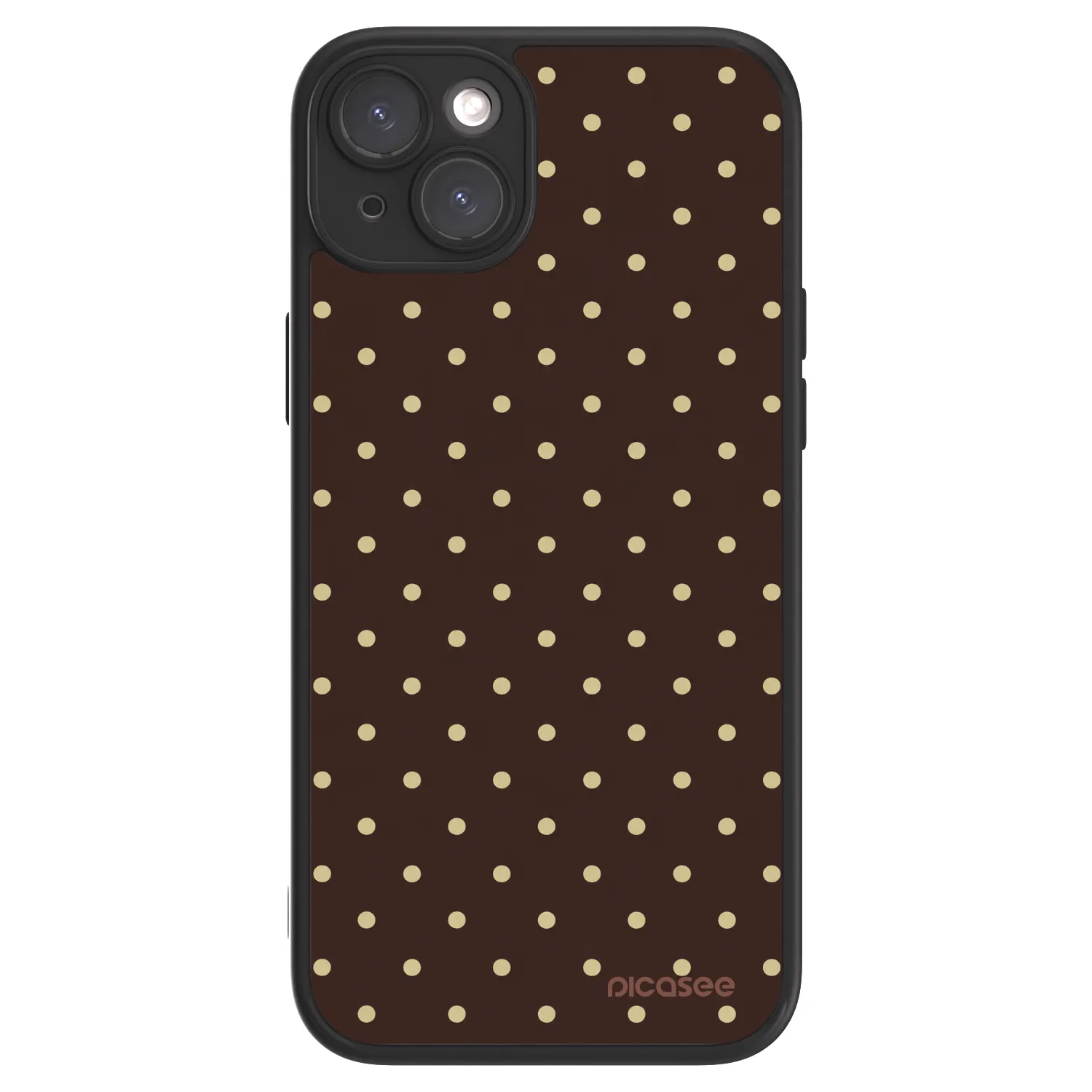 Picasee ULTIMATE CASE MagSafe pentru Apple iPhone 15 Plus - Vanilla Dots & Chocolate