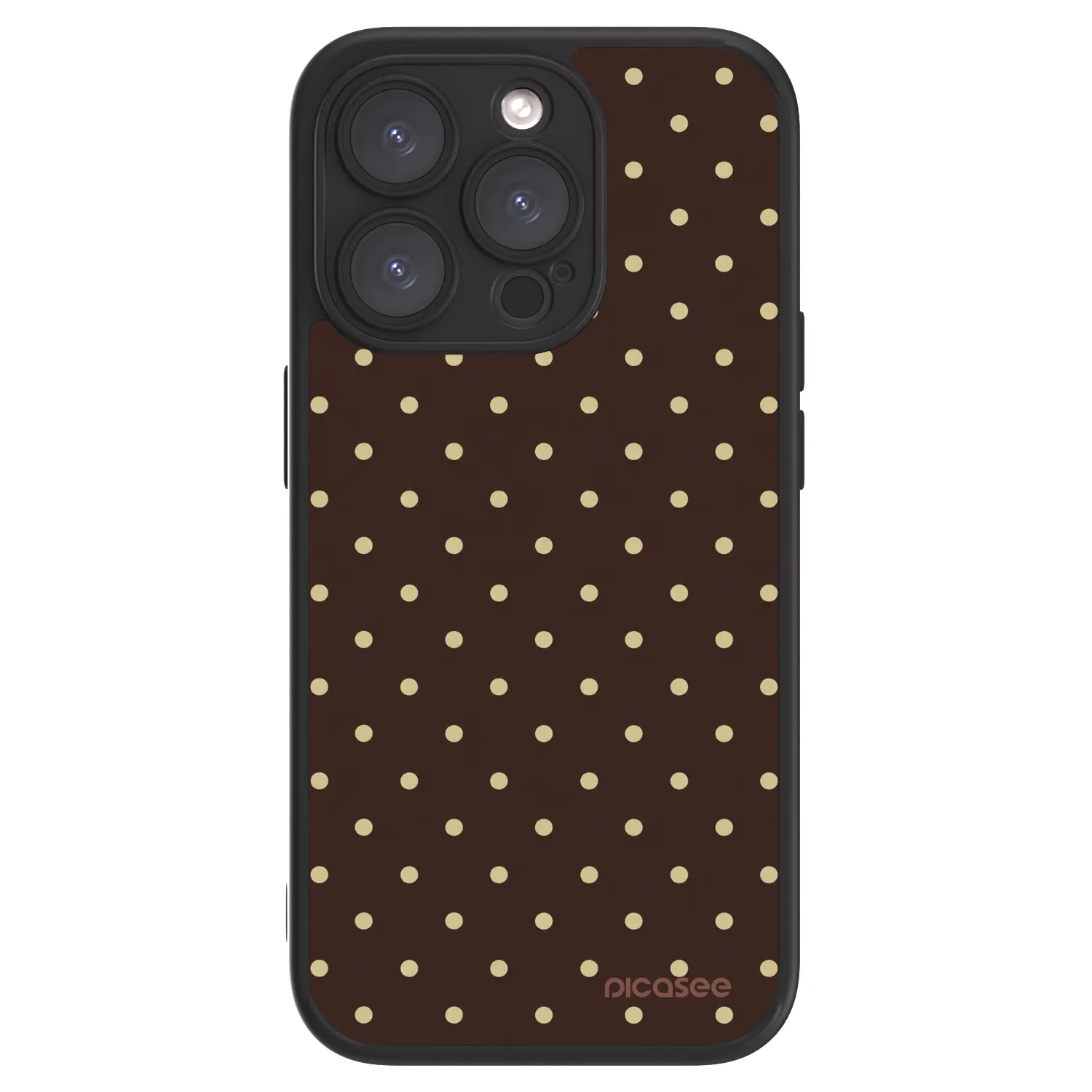 Picasee ULTIMATE CASE MagSafe pentru Apple iPhone 15 Pro - Vanilla Dots & Chocolate