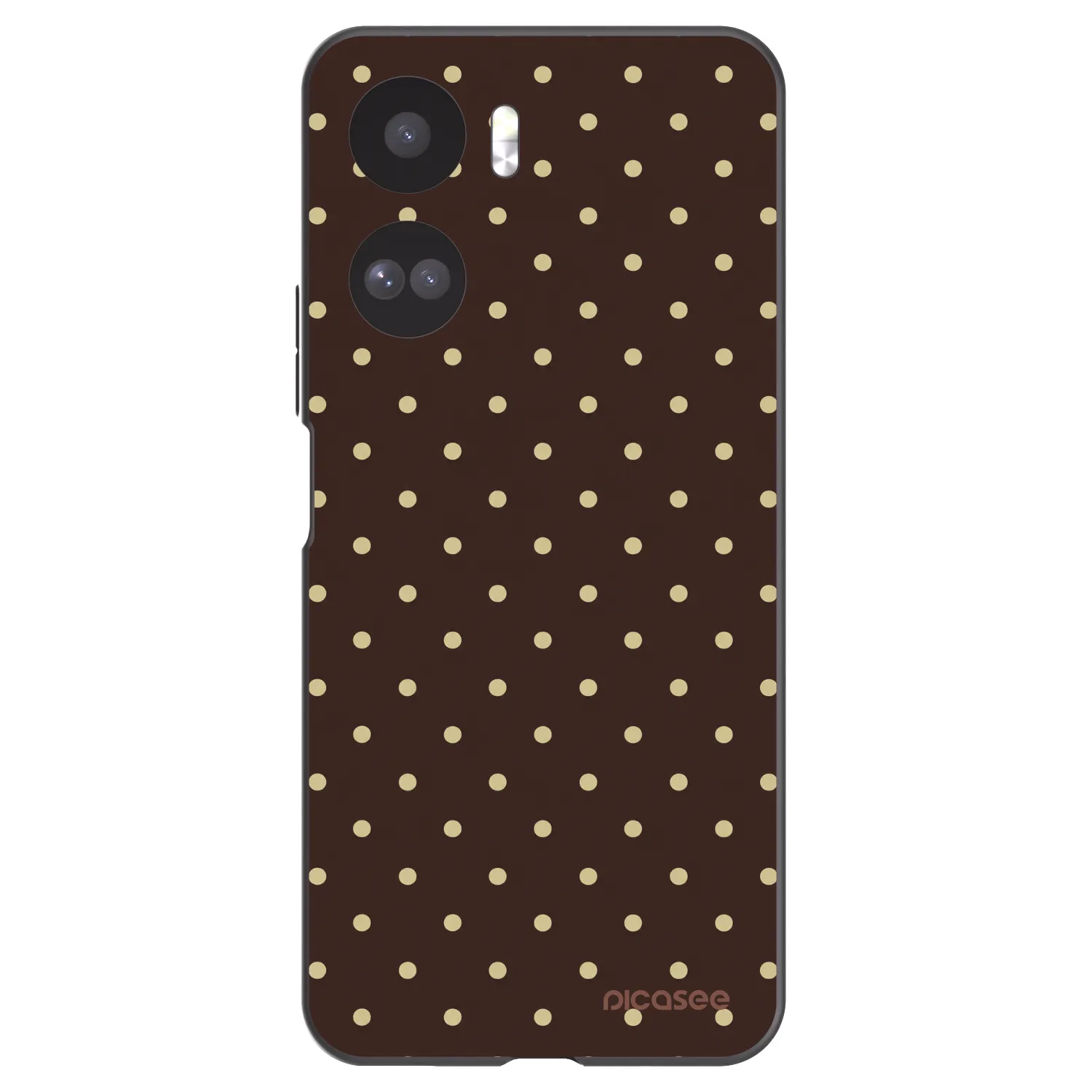 Picasee husă neagră din silicon pentru Honor 90 Lite 5G - Vanilla Dots & Chocolate