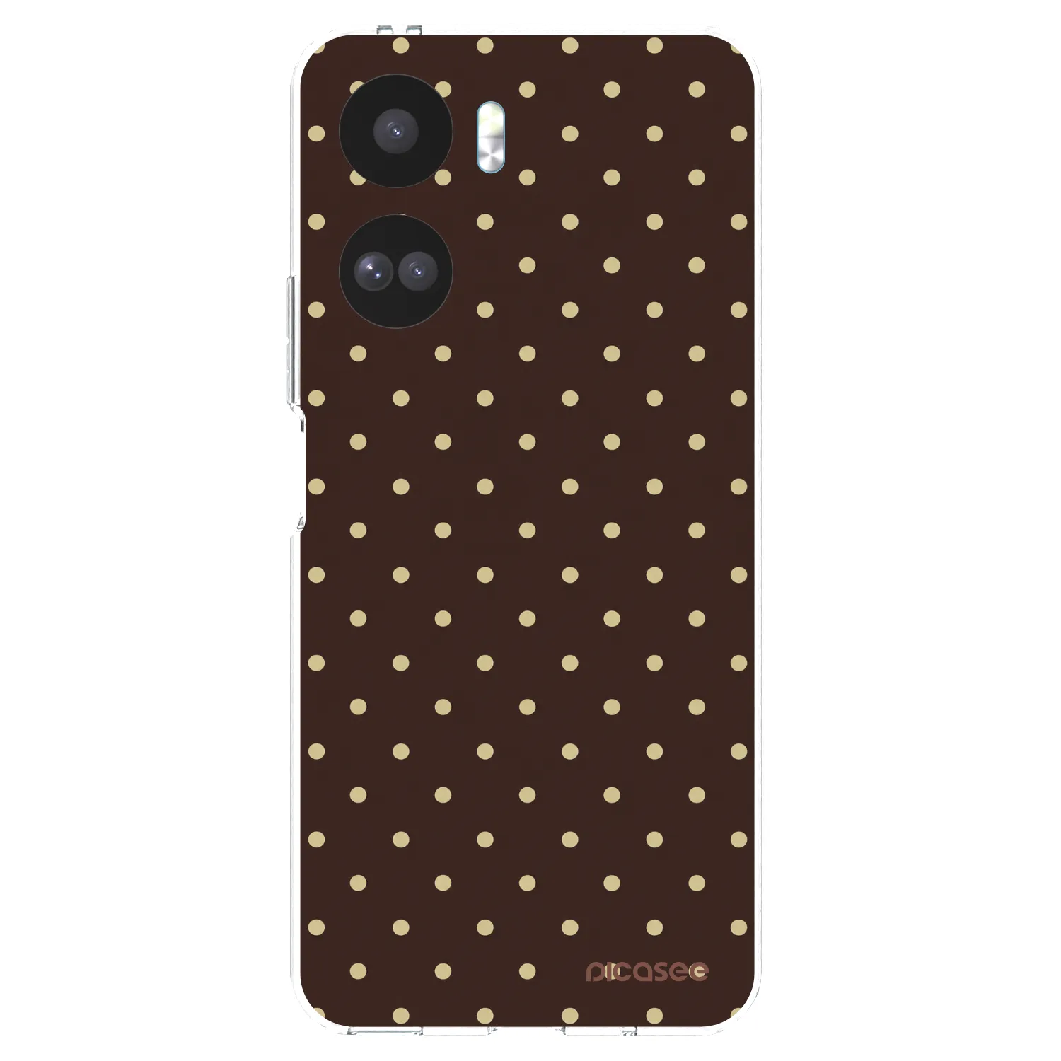 Picasee husă transparentă din silicon pentru Honor 90 Lite 5G - Vanilla Dots & Chocolate