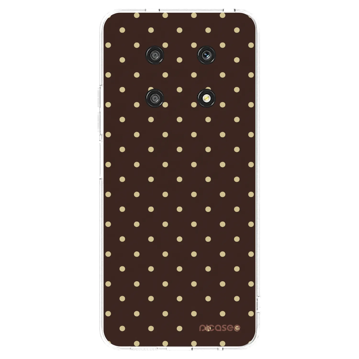Picasee husă transparentă din silicon pentru Honor Magic4 Lite 5G - Vanilla Dots & Chocolate