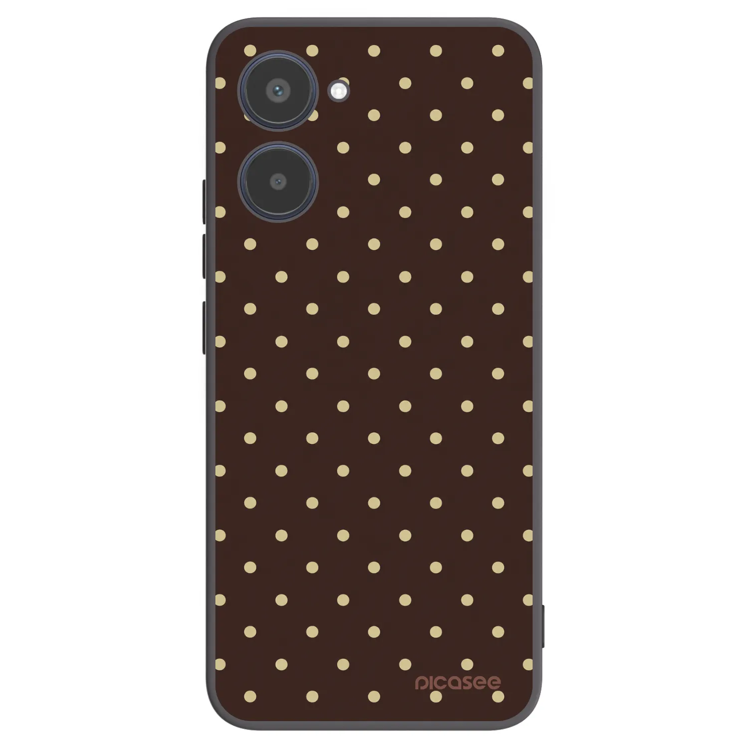 Picasee husă neagră din silicon pentru Realme 10 4G - Vanilla Dots & Chocolate