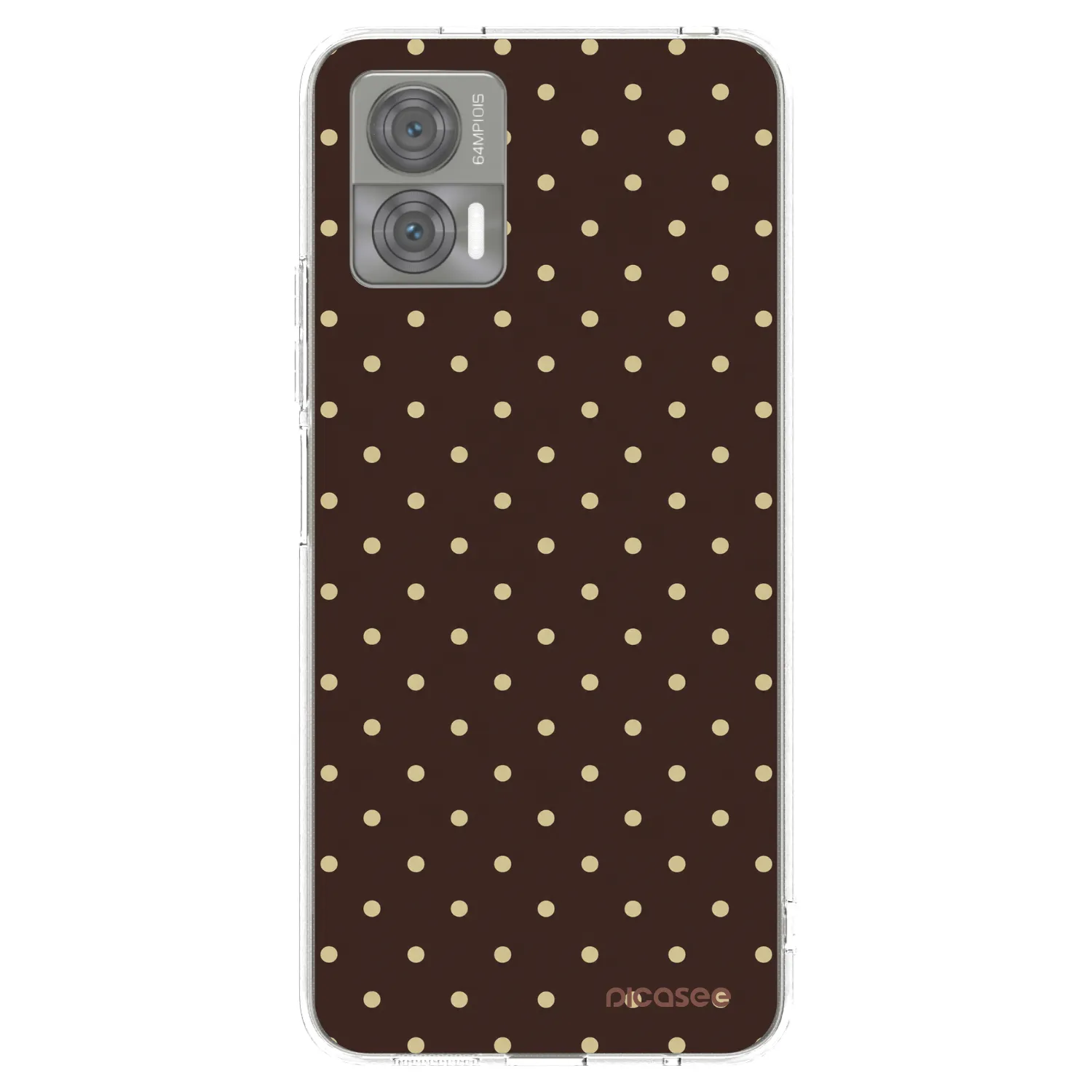 Picasee husă transparentă din silicon pentru Motorola Edge 30 Neo - Vanilla Dots & Chocolate