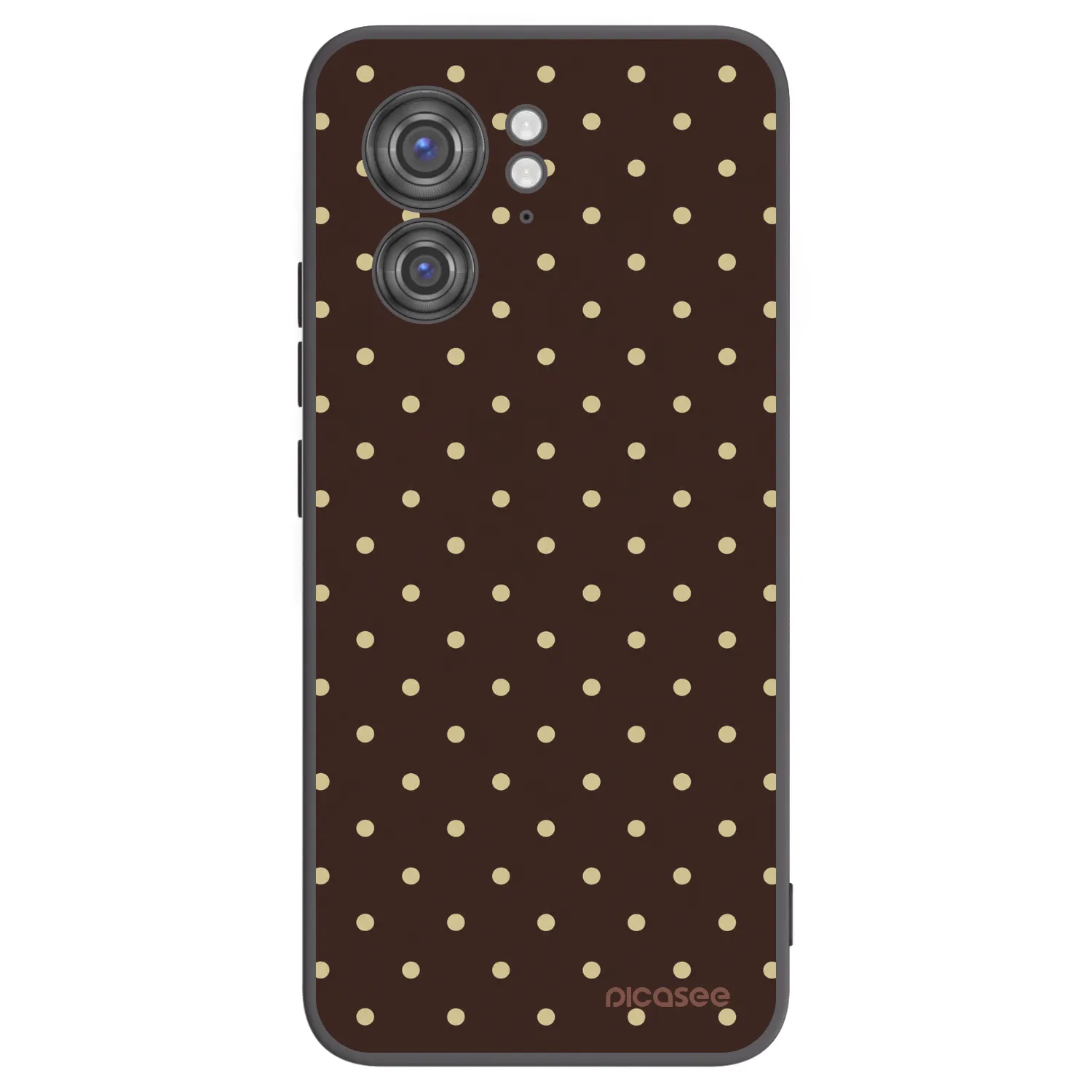 Picasee husă neagră din silicon pentru Motorola Edge 40 - Vanilla Dots & Chocolate