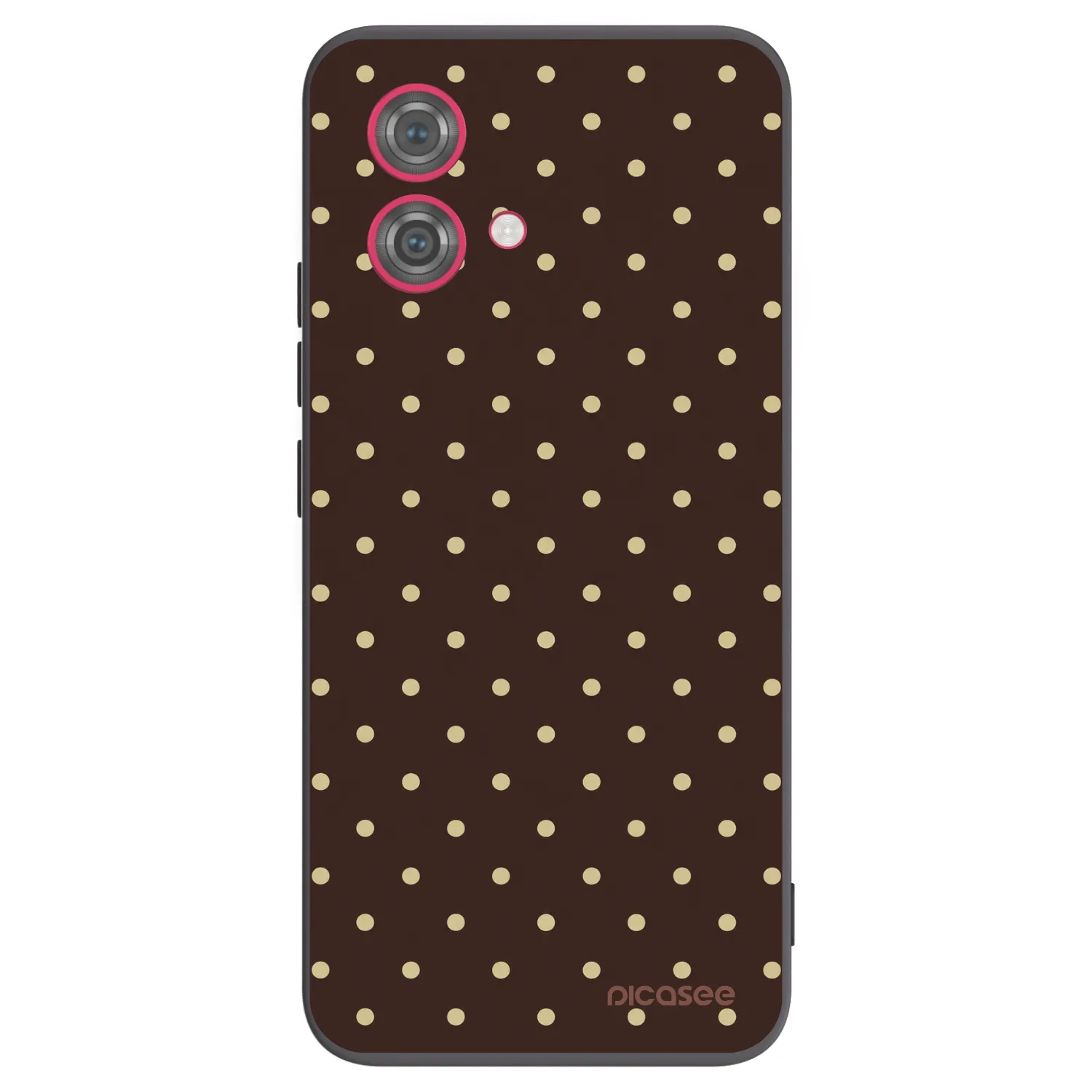 Picasee husă neagră din silicon pentru Motorola Moto G84 5G - Vanilla Dots & Chocolate