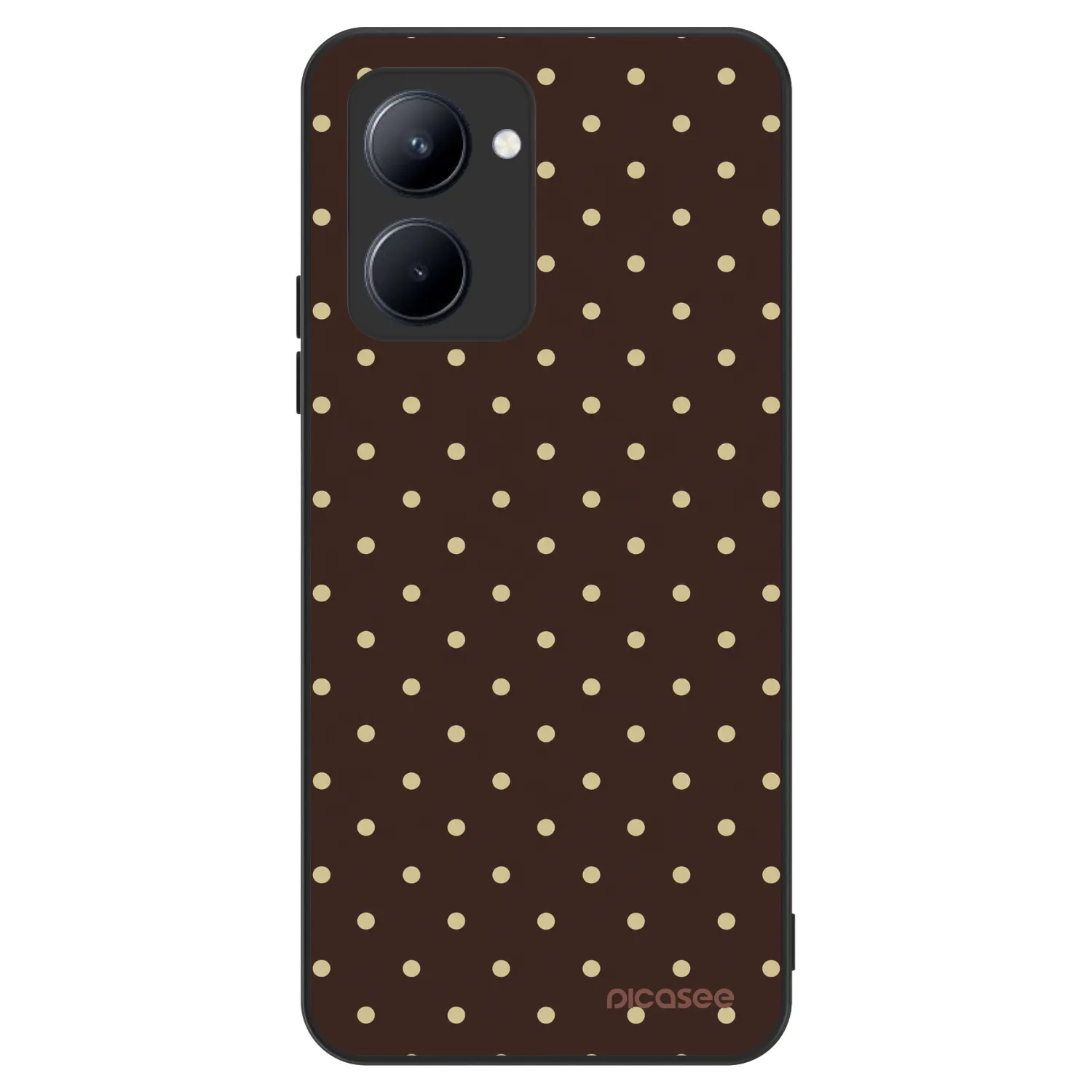Picasee ULTIMATE CASE pentru Realme C33 (2023) - Vanilla Dots & Chocolate