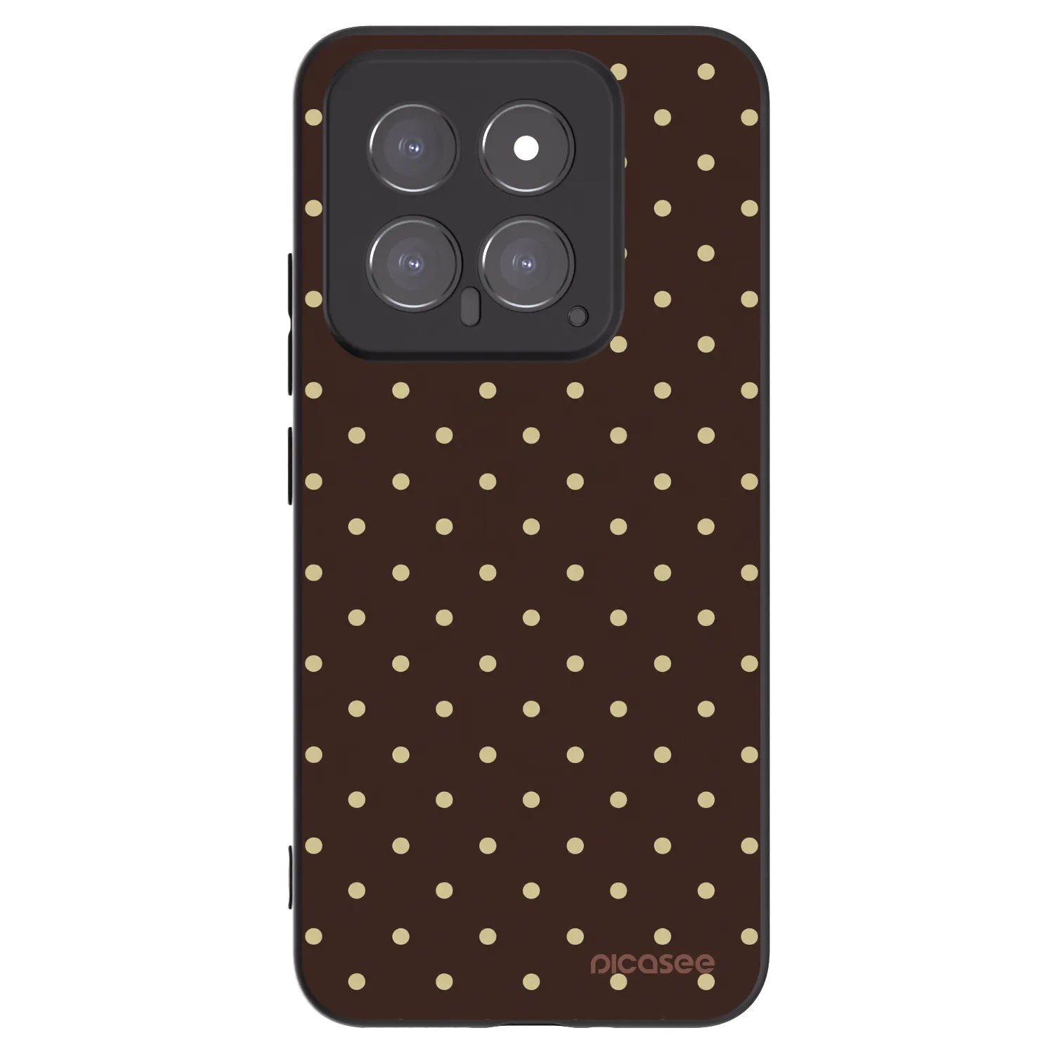 Picasee husă neagră din silicon pentru Xiaomi 14 - Vanilla Dots & Chocolate