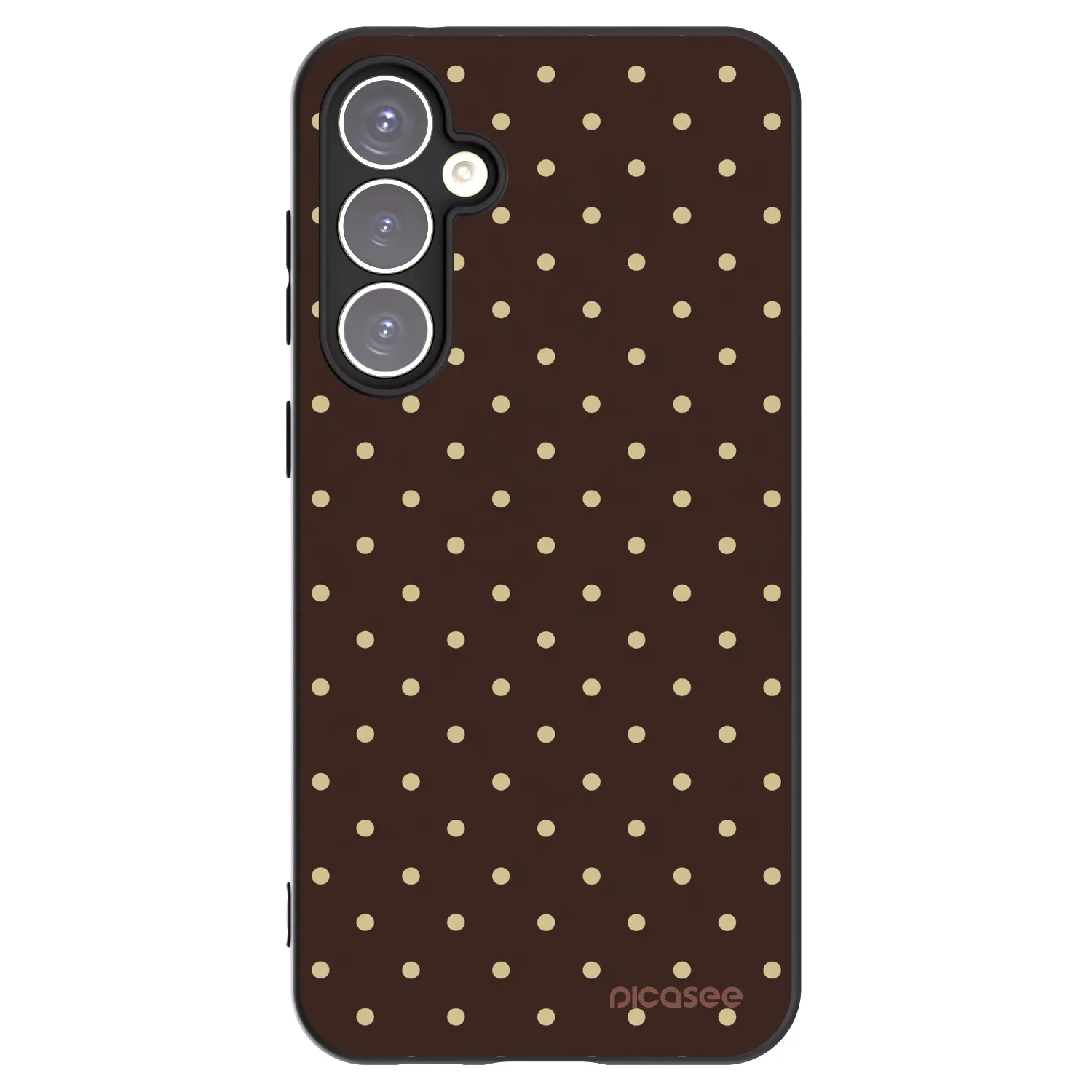 Picasee husă neagră din silicon pentru Samsung Galaxy S23 FE S711B - Vanilla Dots & Chocolate