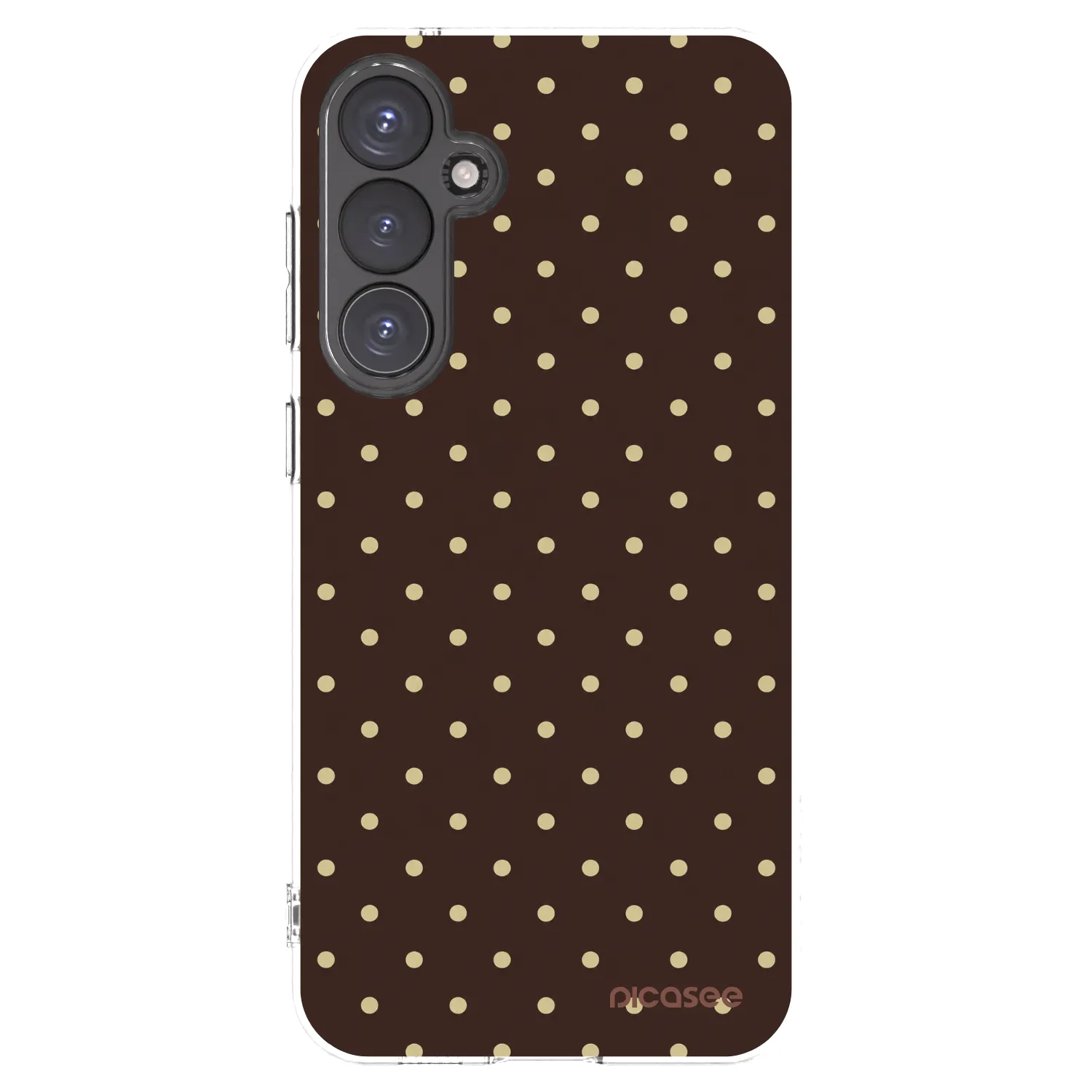 Picasee husă transparentă din silicon pentru Samsung Galaxy S23 FE S711B - Vanilla Dots & Chocolate