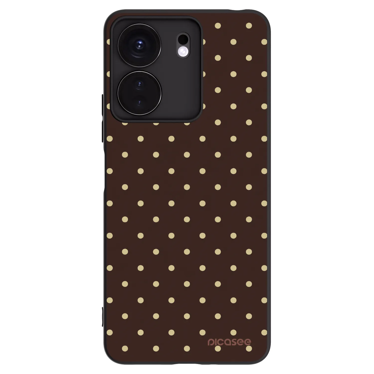 Picasee husă neagră din silicon pentru Xiaomi Redmi 13C 4G - Vanilla Dots & Chocolate