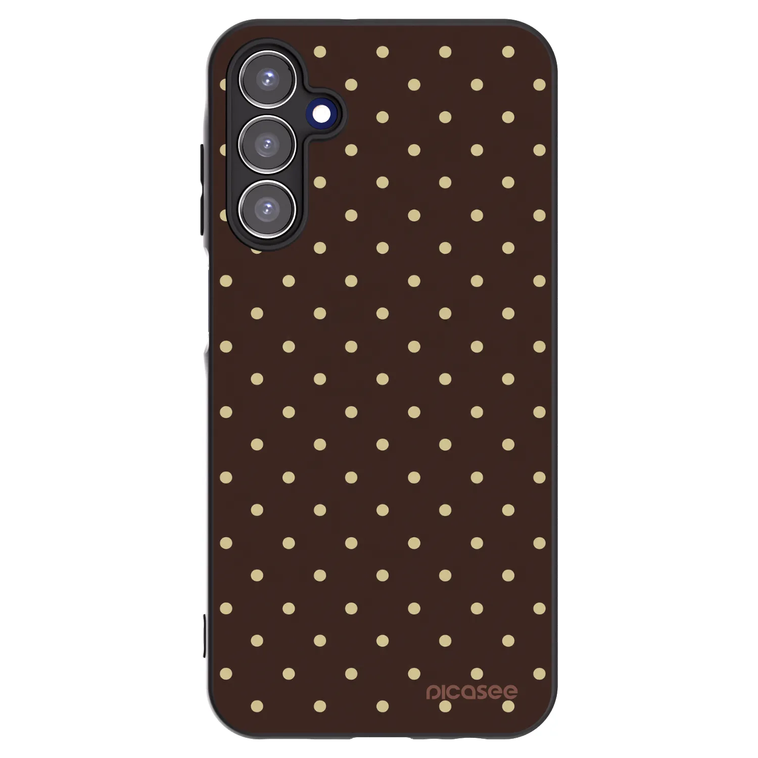 Picasee husă neagră din silicon pentru Samsung Galaxy A15 A155F 4G - Vanilla Dots & Chocolate