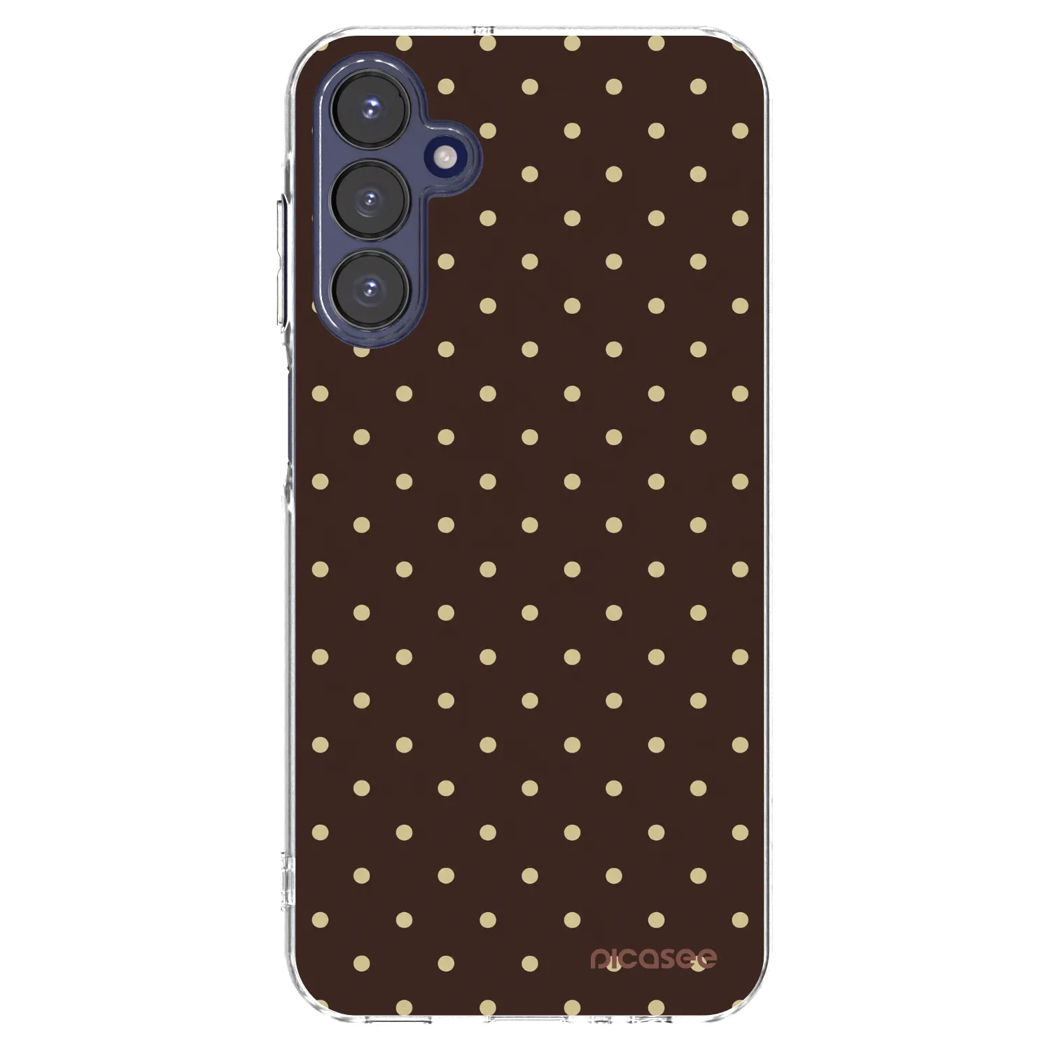 Picasee husă transparentă din silicon pentru Samsung Galaxy A15 A155F 4G - Vanilla Dots & Chocolate