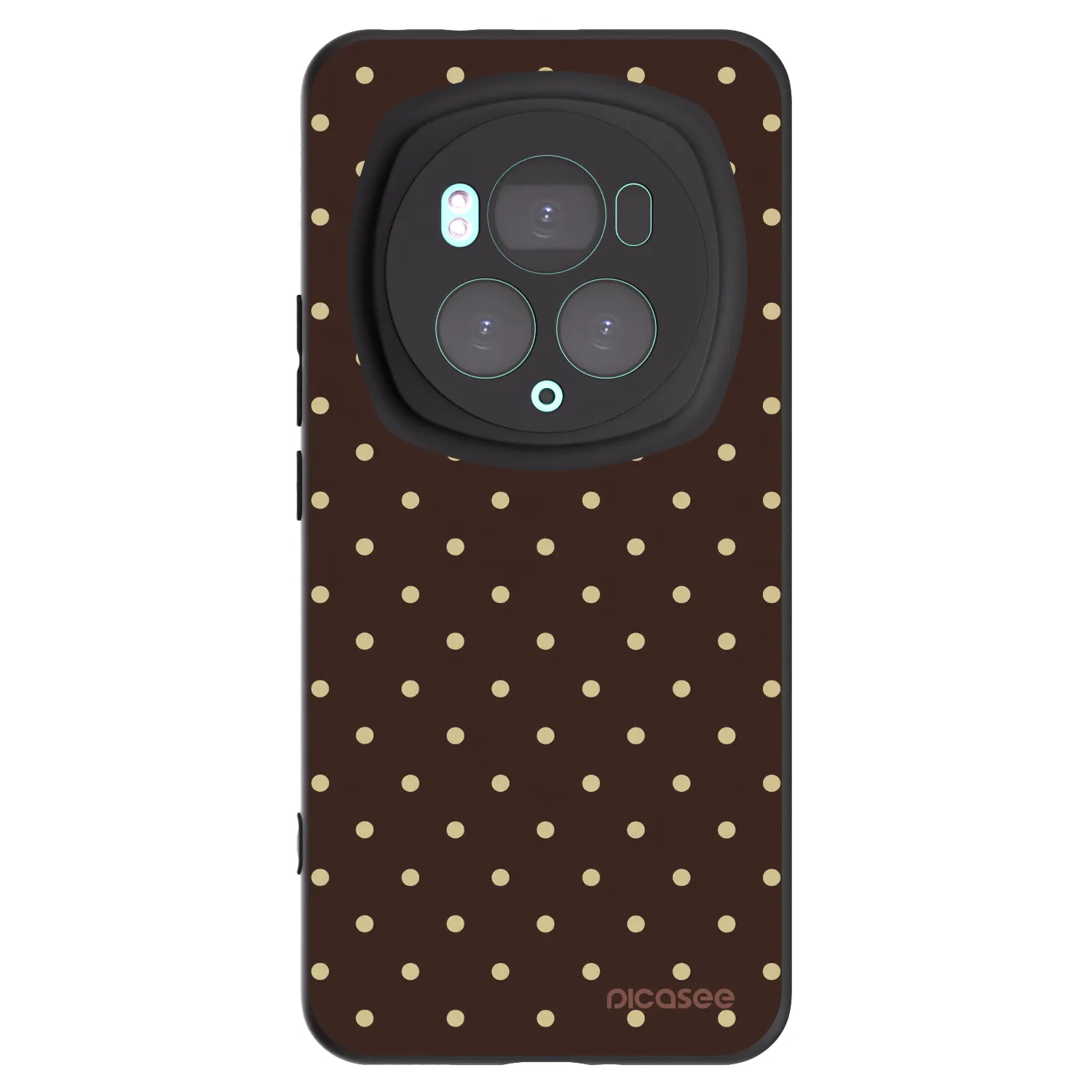 Picasee husă neagră din silicon pentru Honor Magic6 Pro - Vanilla Dots & Chocolate