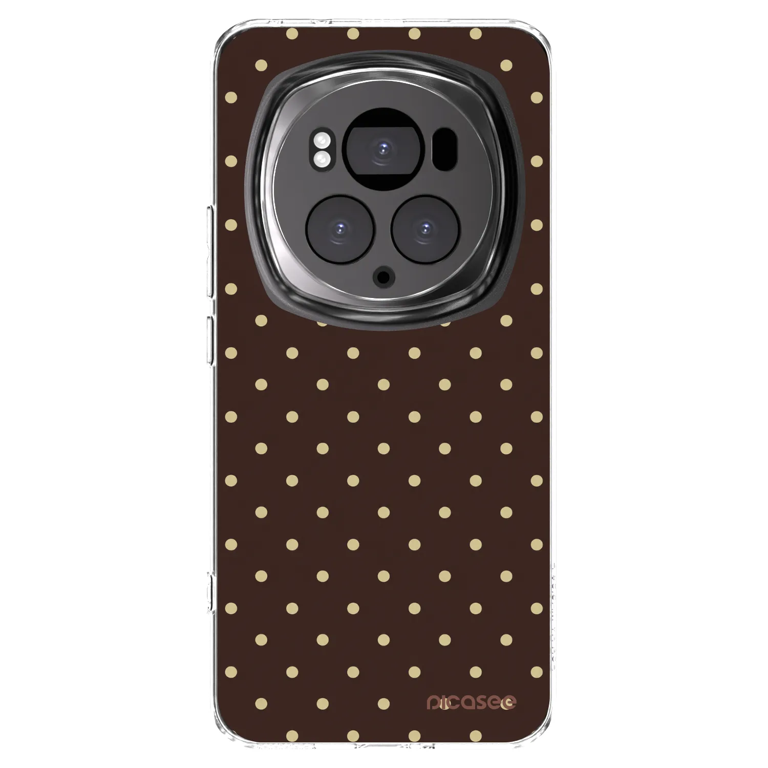 Picasee husă transparentă din silicon pentru Honor Magic6 Pro - Vanilla Dots & Chocolate