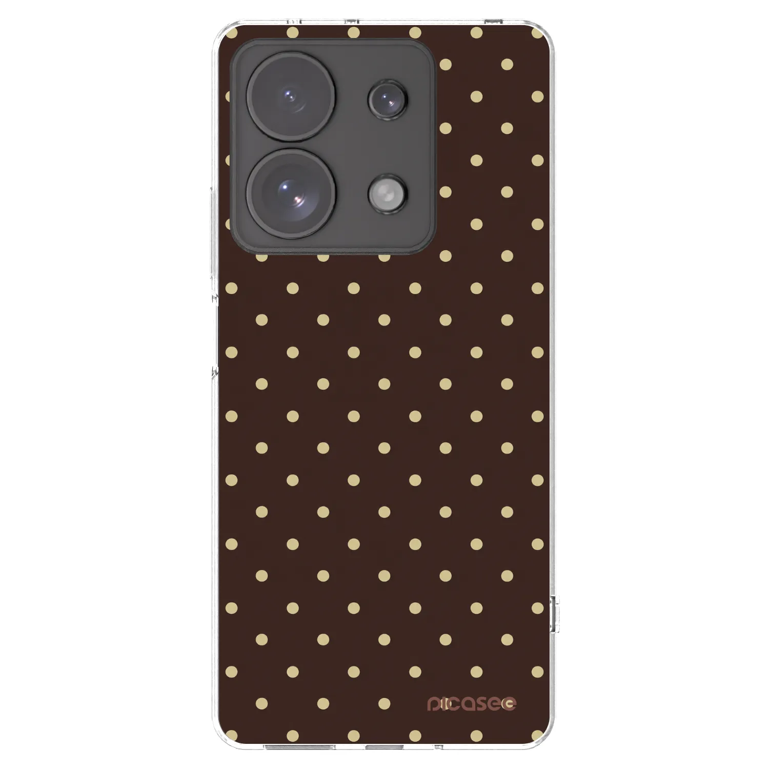 Picasee husă transparentă din silicon pentru Xiaomi Redmi Note 13 Pro 4G - Vanilla Dots & Chocolate