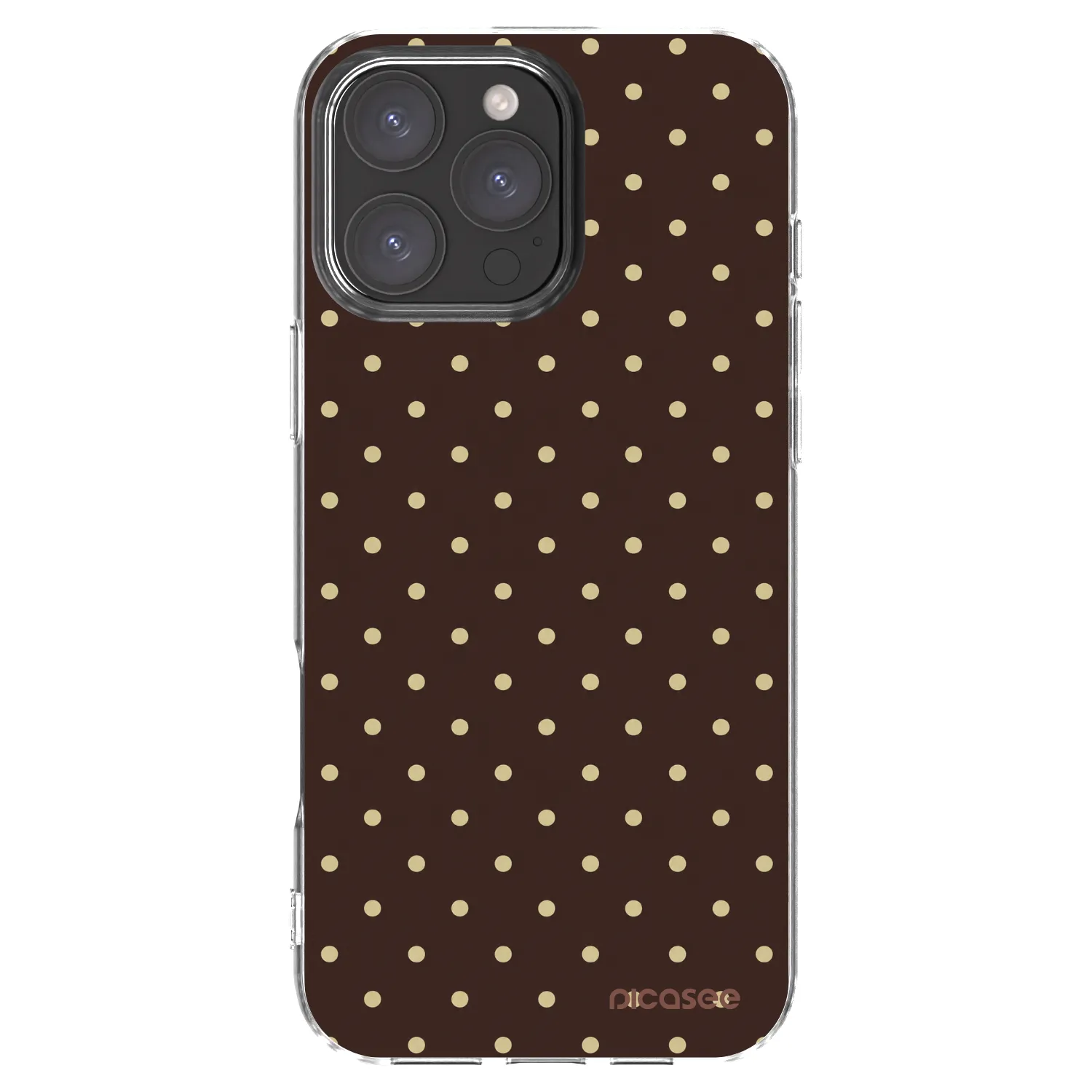 Picasee husă transparentă din silicon pentru Apple iPhone 16 Pro Max - Vanilla Dots & Chocolate