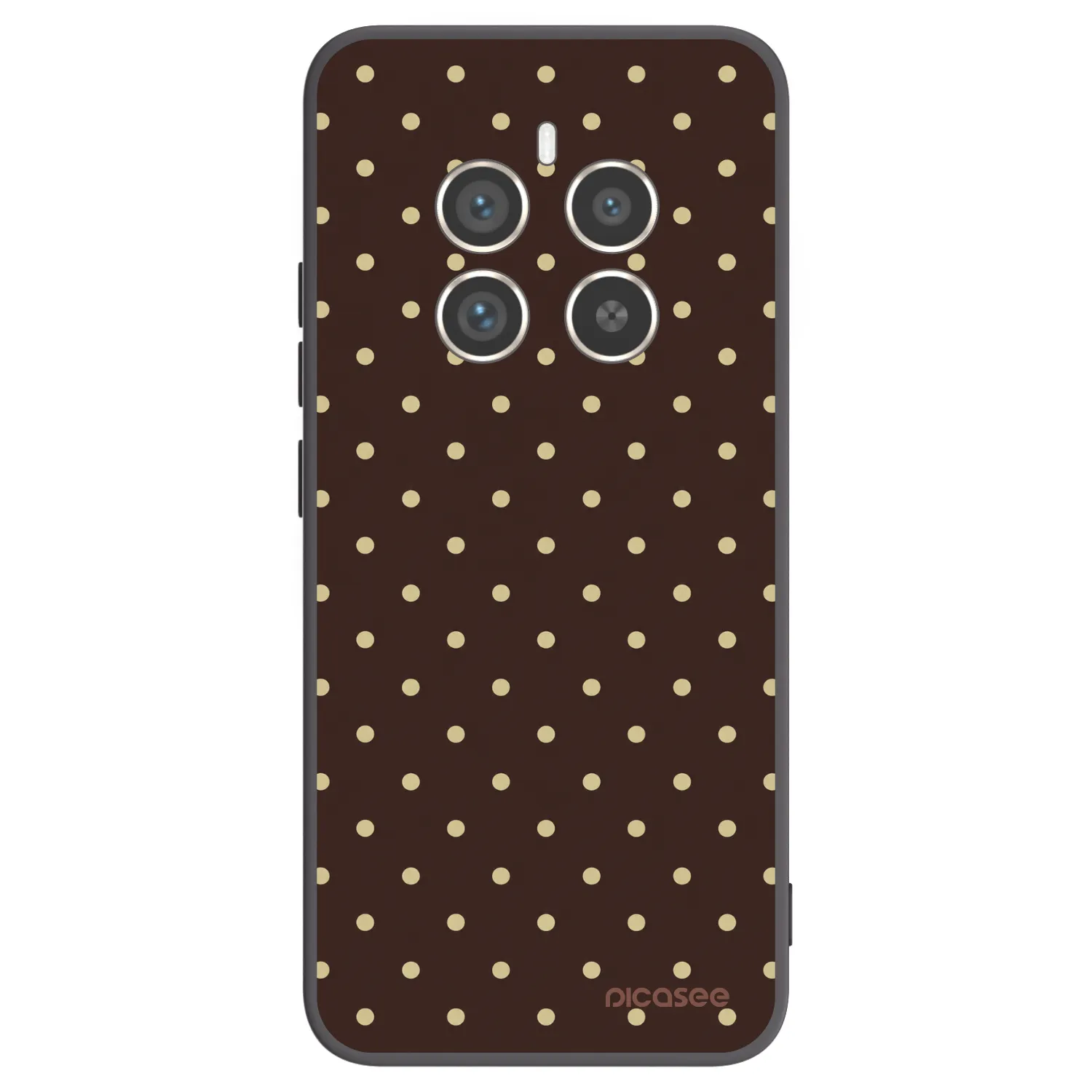 Picasee husă neagră din silicon pentru Realme 12 Pro 5G - Vanilla Dots & Chocolate