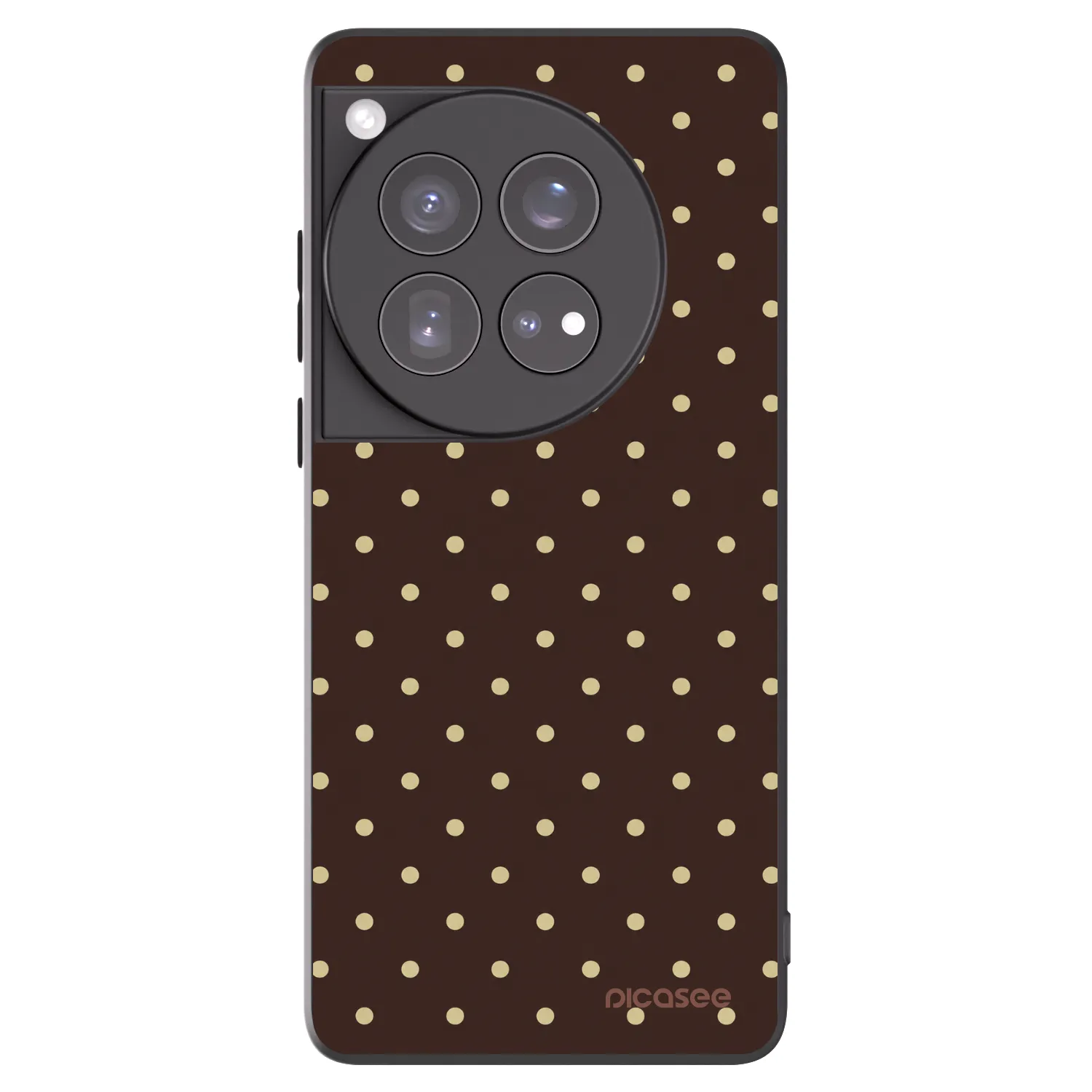Picasee husă neagră din silicon pentru OnePlus 12 5G - Vanilla Dots & Chocolate