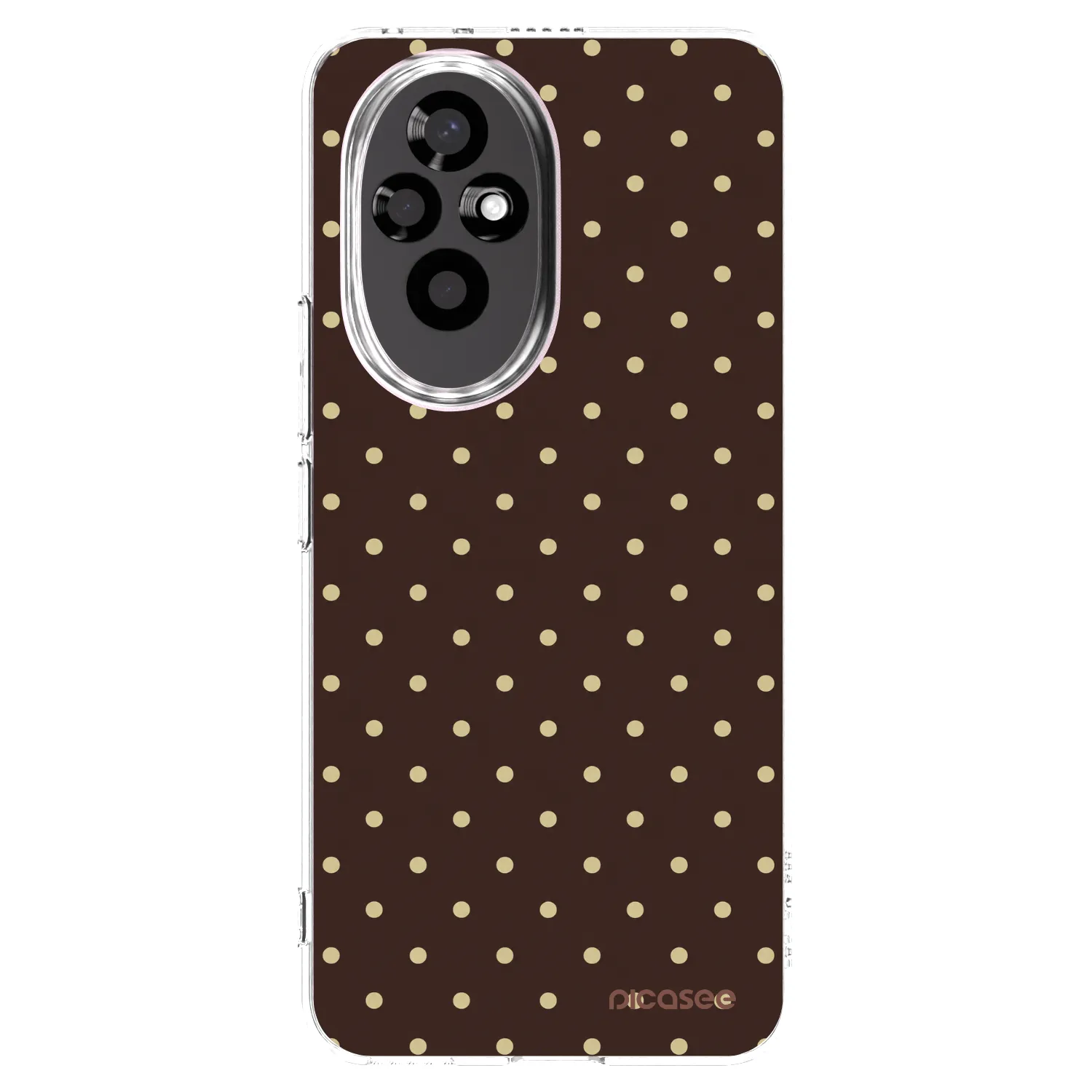 Picasee husă transparentă din silicon pentru Honor 200 Pro 5G - Vanilla Dots & Chocolate