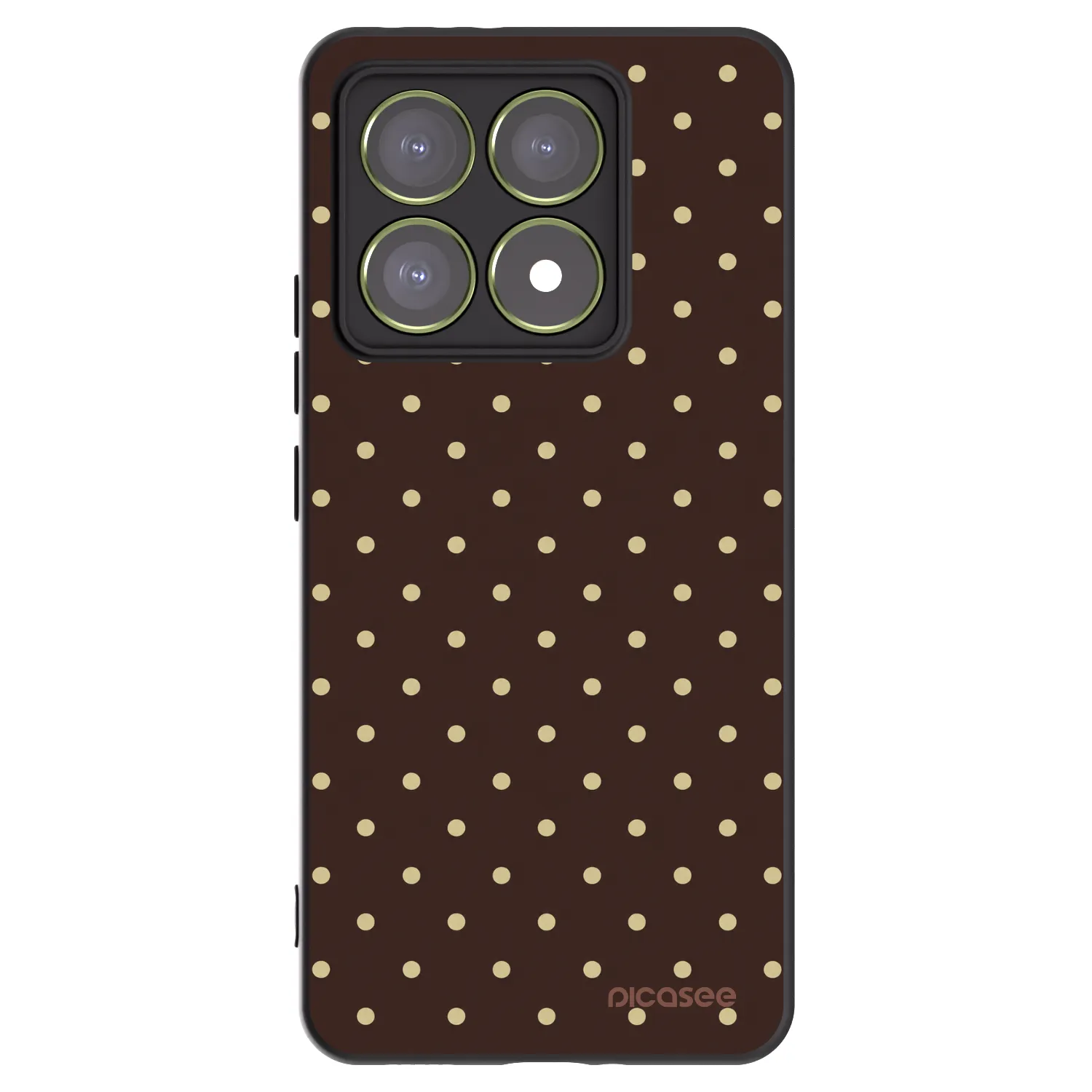 Picasee husă neagră din silicon pentru Xiaomi 14T - Vanilla Dots & Chocolate