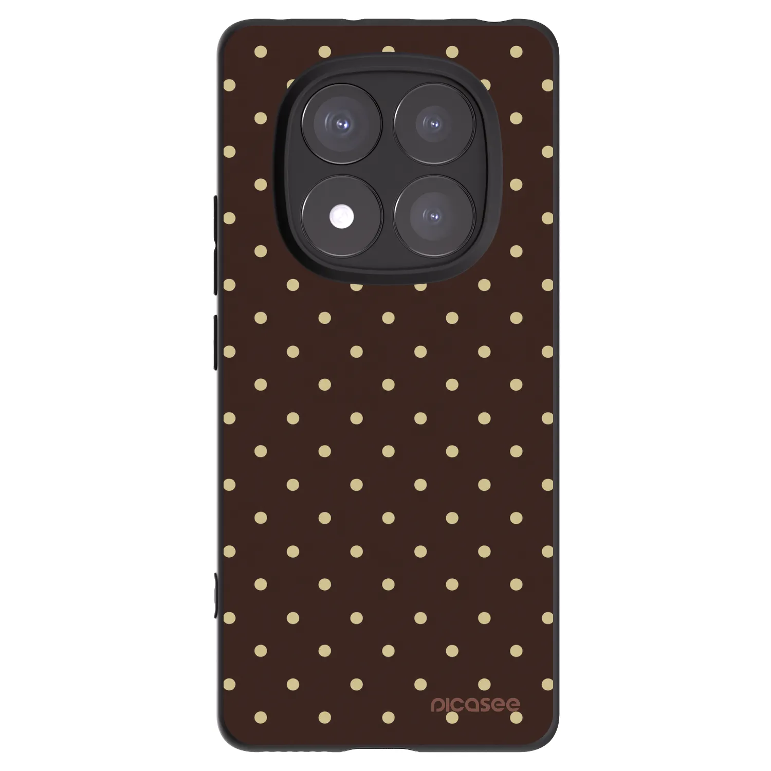 Picasee husă neagră din silicon pentru Xiaomi Redmi Note 14 Pro+ 5G - Vanilla Dots & Chocolate