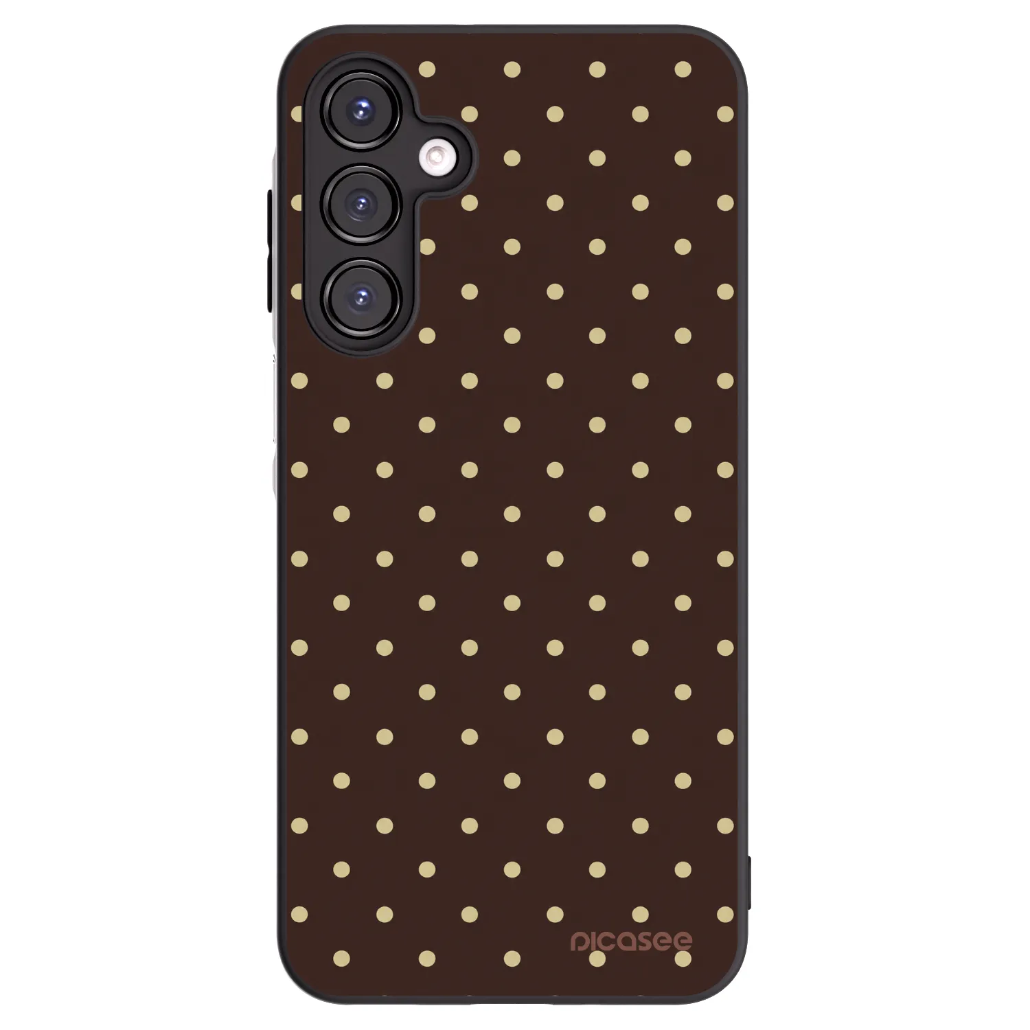 Picasee husă neagră din silicon pentru Samsung Galaxy A16 5G - Vanilla Dots & Chocolate