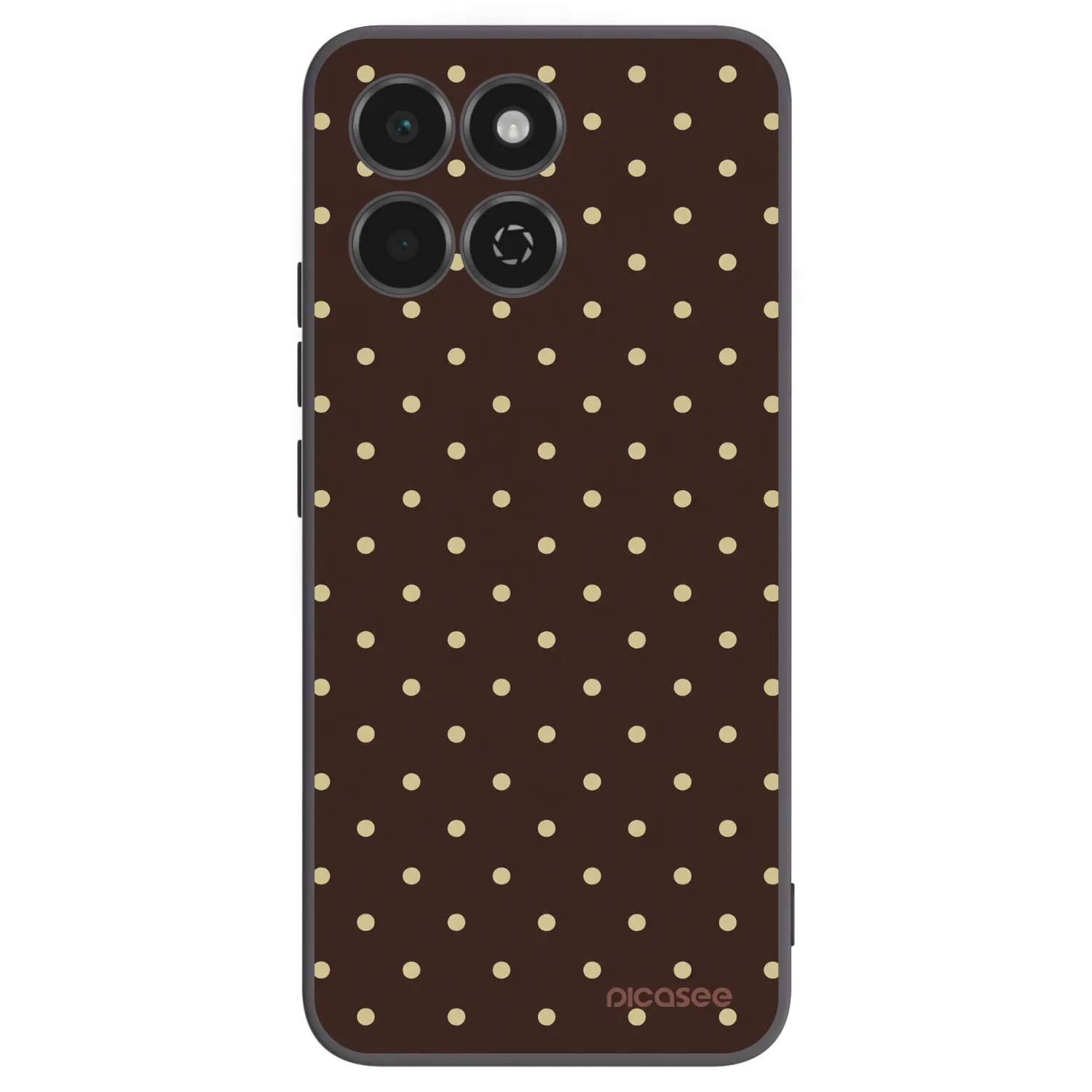Picasee husă neagră din silicon pentru Honor 200 Smart 5G - Vanilla Dots & Chocolate