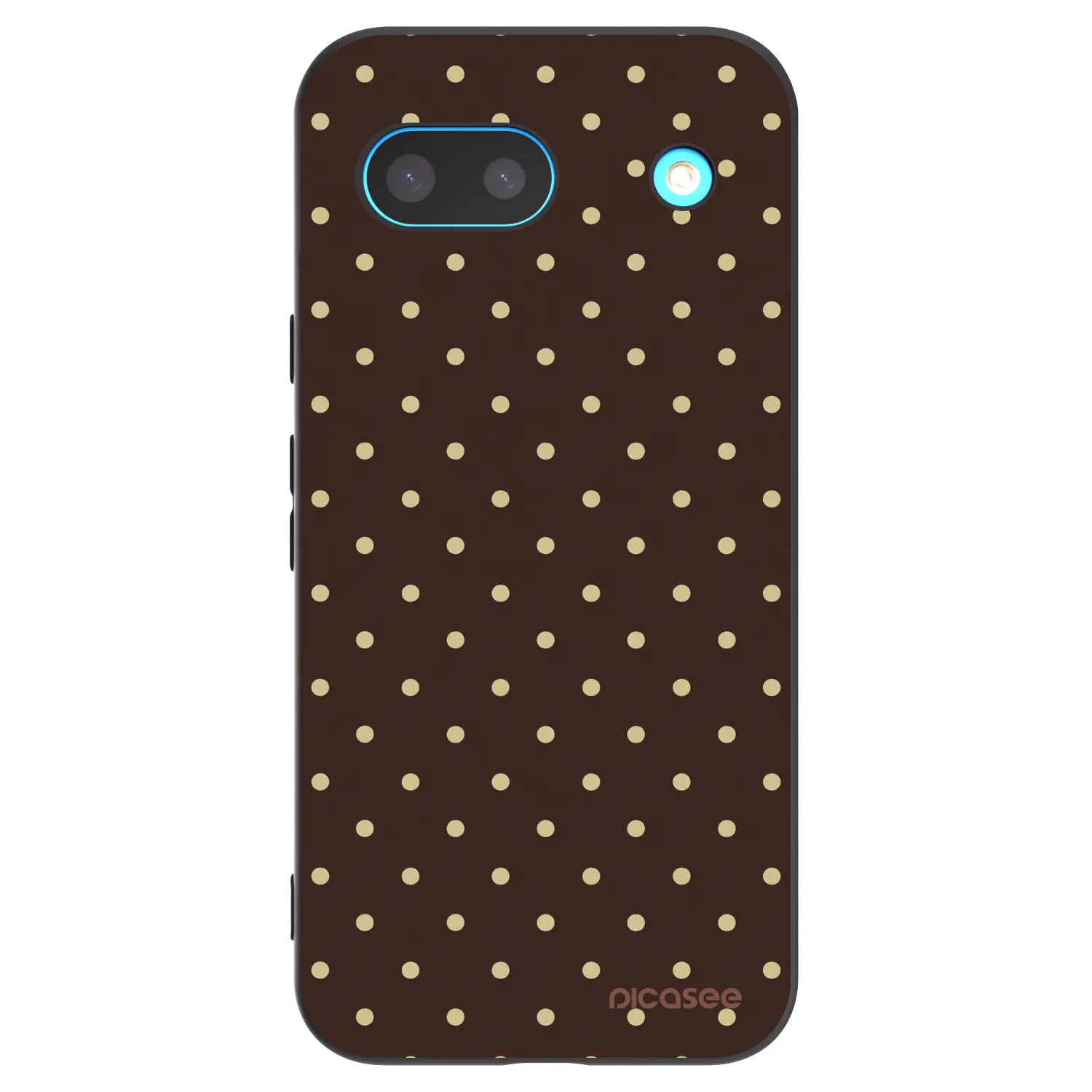 Picasee husă neagră din silicon pentru Google Pixel 8a - Vanilla Dots & Chocolate