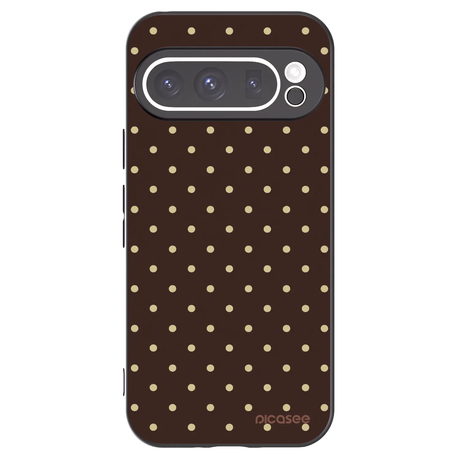 Picasee husă neagră din silicon pentru Google Pixel 9 Pro - Vanilla Dots & Chocolate