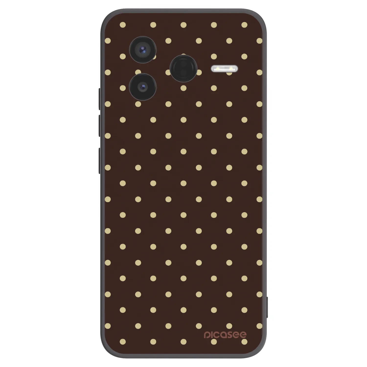 Picasee husă neagră din silicon pentru Xiaomi Poco F7 Pro 5G - Vanilla Dots & Chocolate
