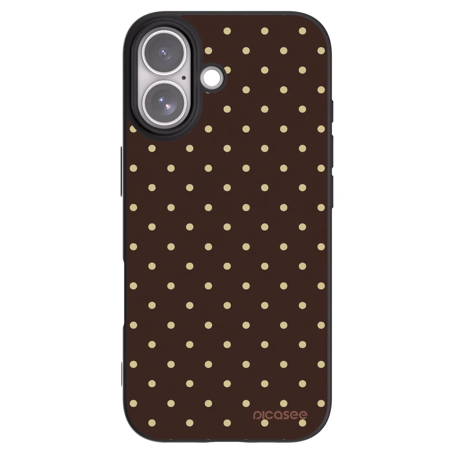 Picasee husă neagră din silicon pentru Apple iPhone 17 - Vanilla Dots & Chocolate