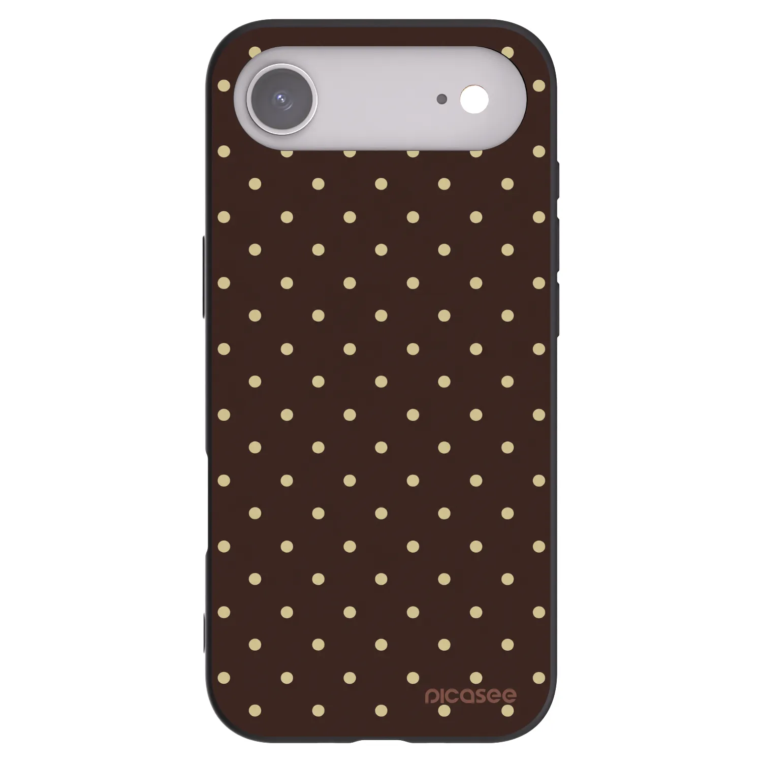 Picasee husă neagră din silicon pentru Apple iPhone Air - Vanilla Dots & Chocolate