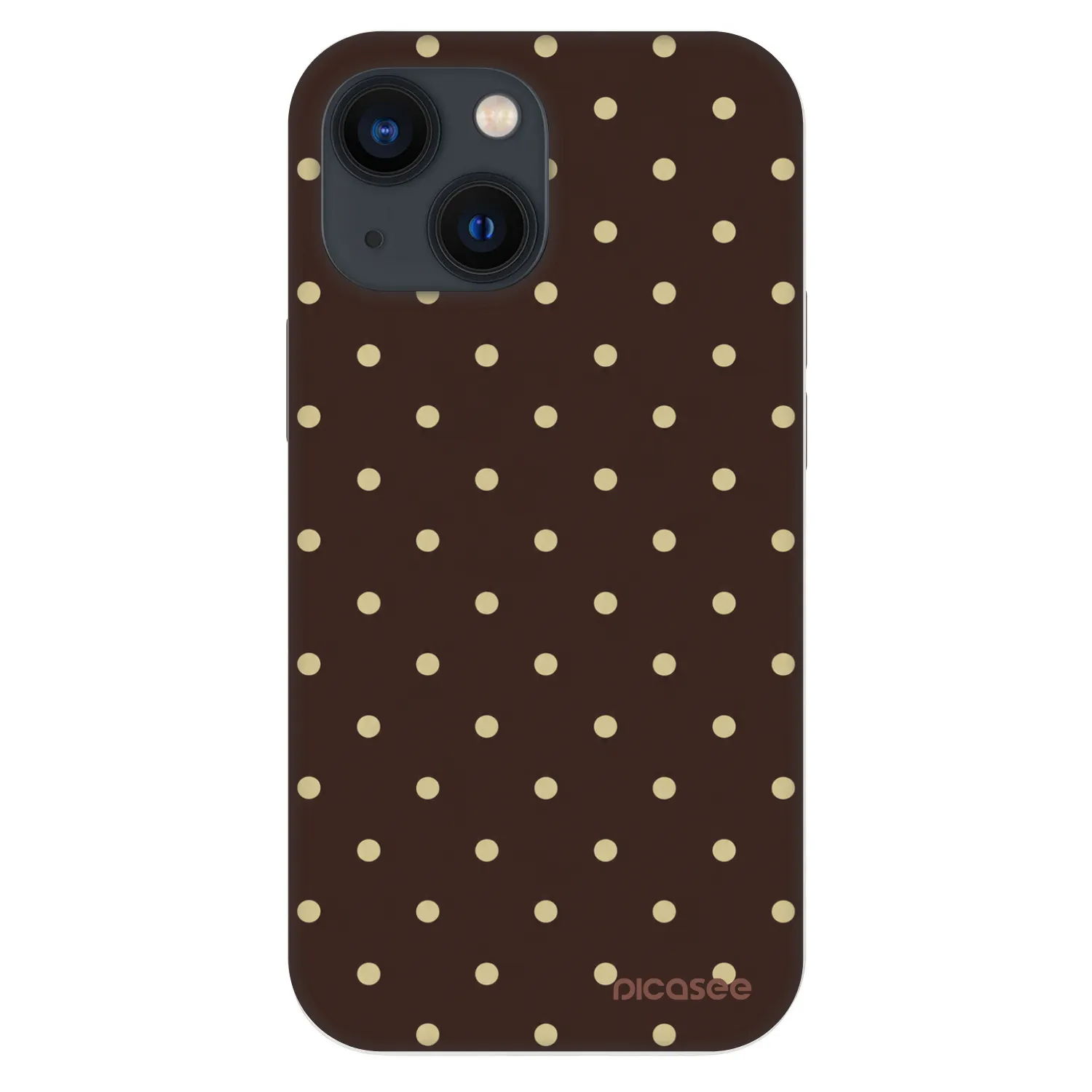 Picasee Fashion Case pentru Apple iPhone 13 mini - Vanilla Dots & Chocolate