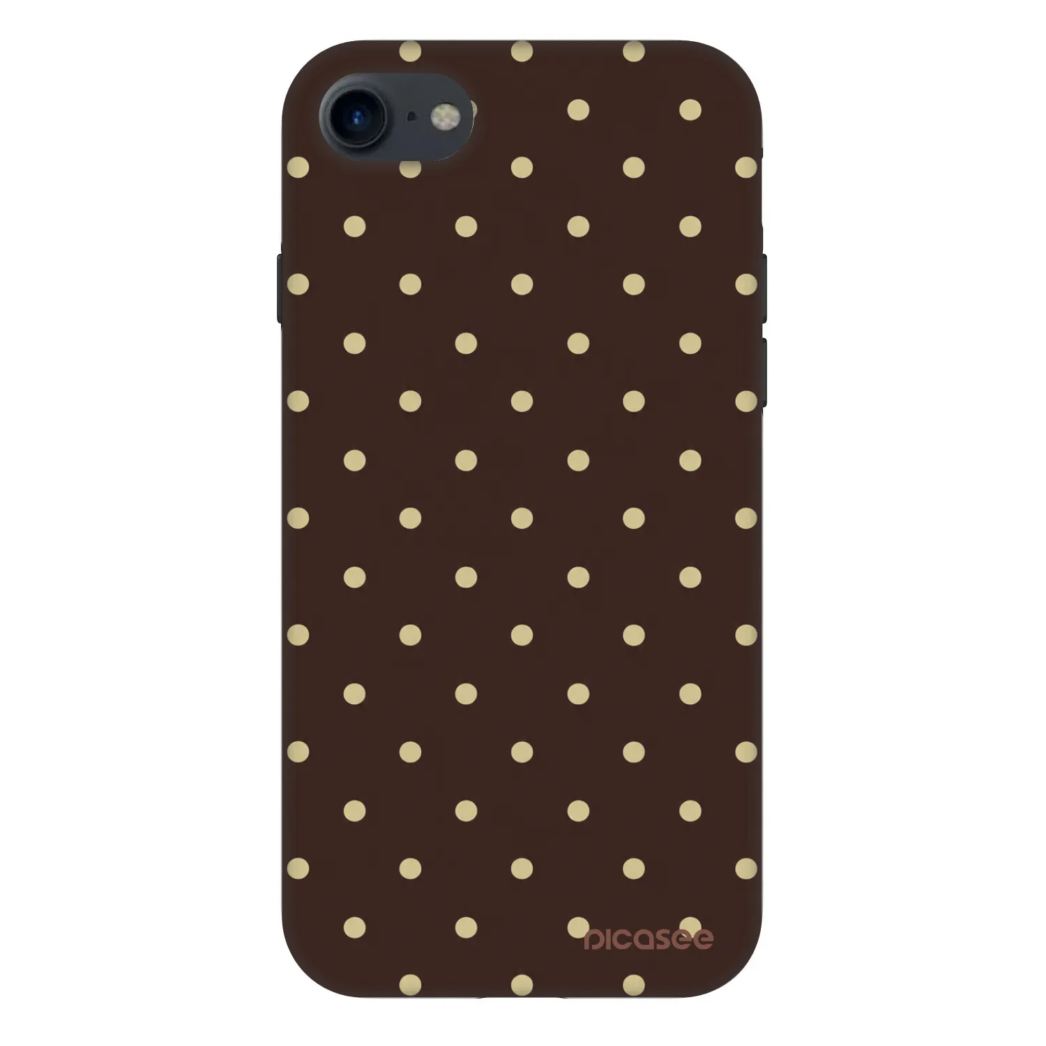 Picasee Fashion Case pentru Apple iPhone SE 2022 - Vanilla Dots & Chocolate