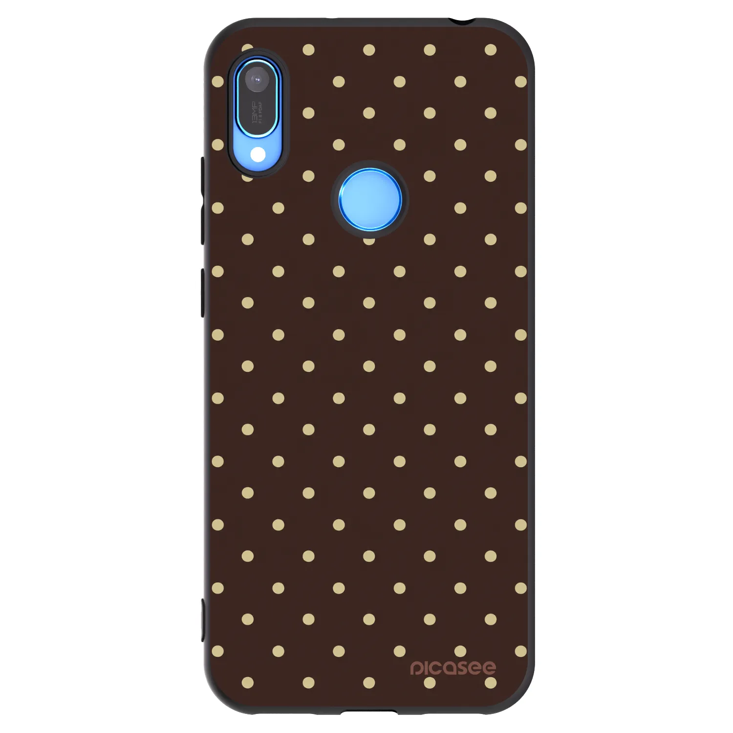 Picasee husă neagră din silicon pentru Huawei Y6 2019 - Vanilla Dots & Chocolate