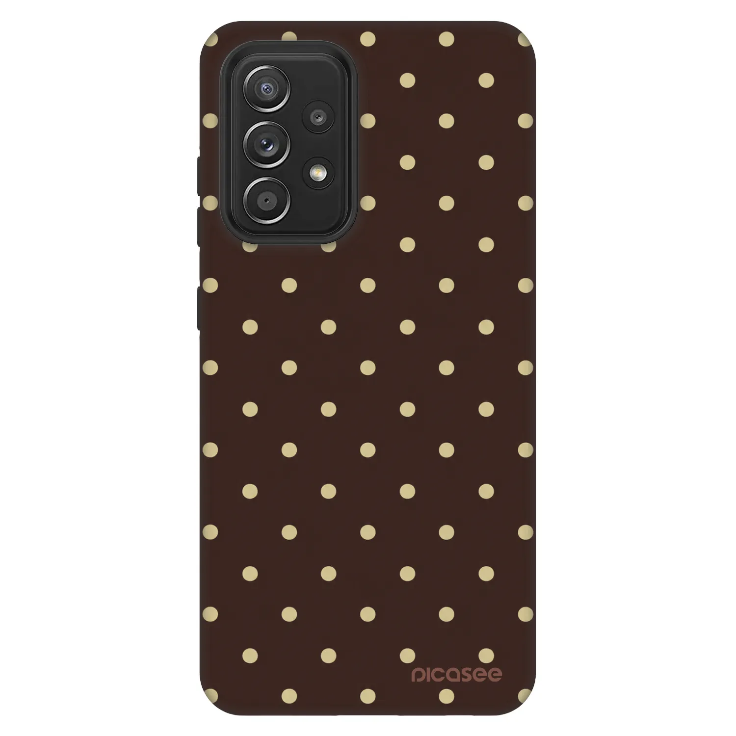 Picasee Fashion Case pentru Samsung Galaxy A52s 5G A528B - Vanilla Dots & Chocolate