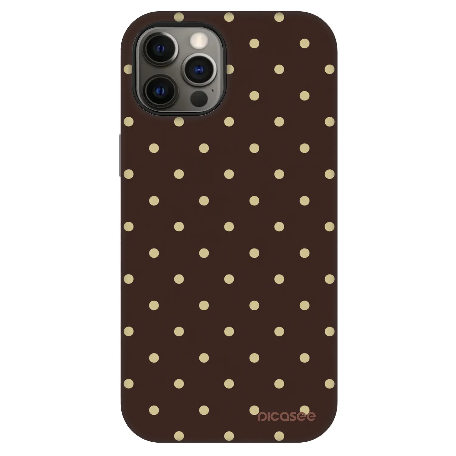 Picasee Fashion Case MagSafe pentru Apple iPhone 12 - Vanilla Dots & Chocolate
