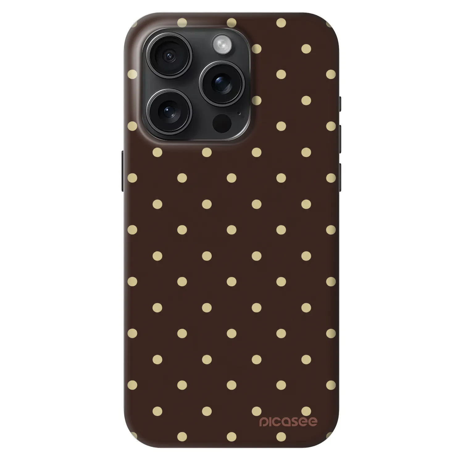 Picasee Fashion Case MagSafe pentru Apple iPhone 15 Pro - Vanilla Dots & Chocolate