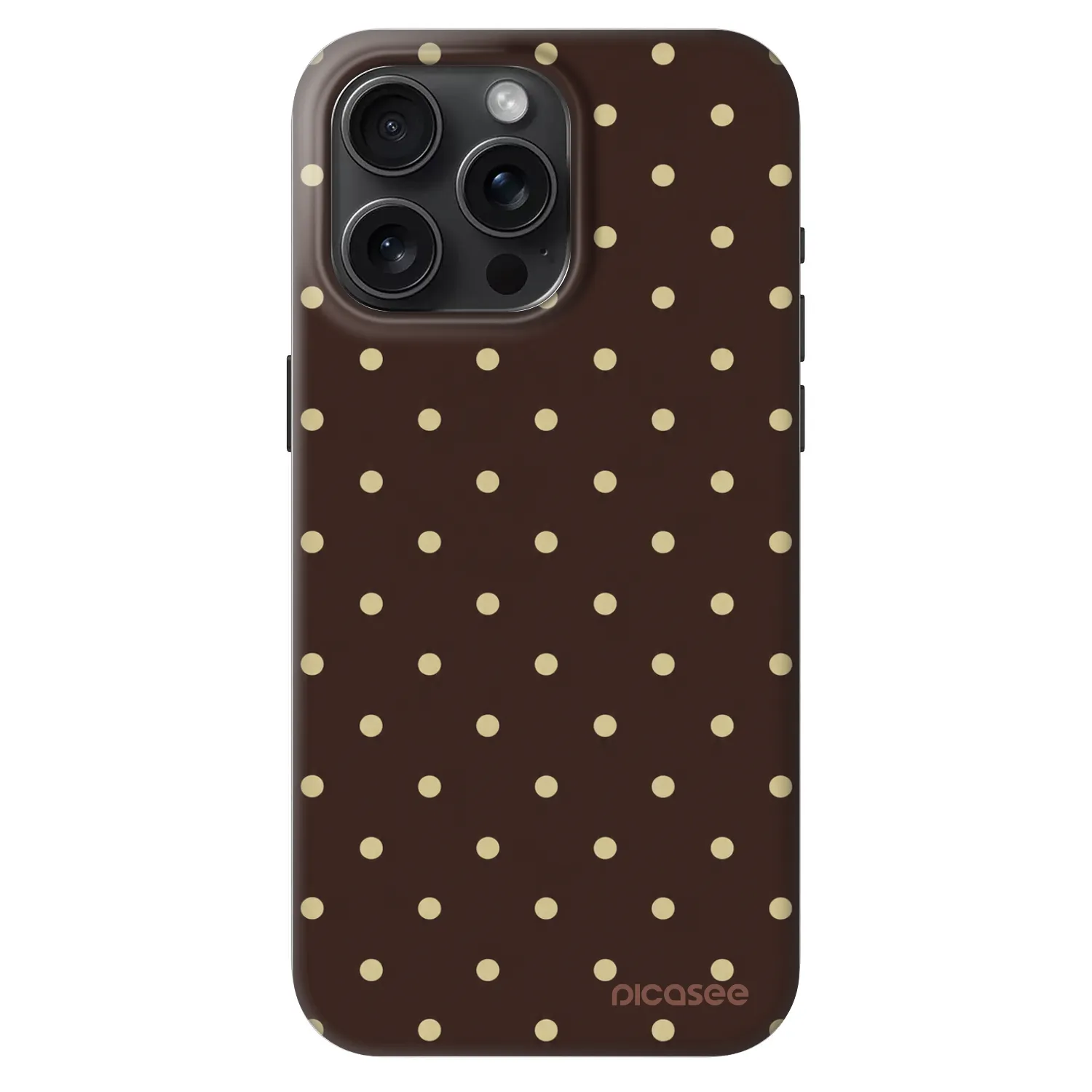 Picasee Fashion Case MagSafe pentru Apple iPhone 15 Pro Max - Vanilla Dots & Chocolate