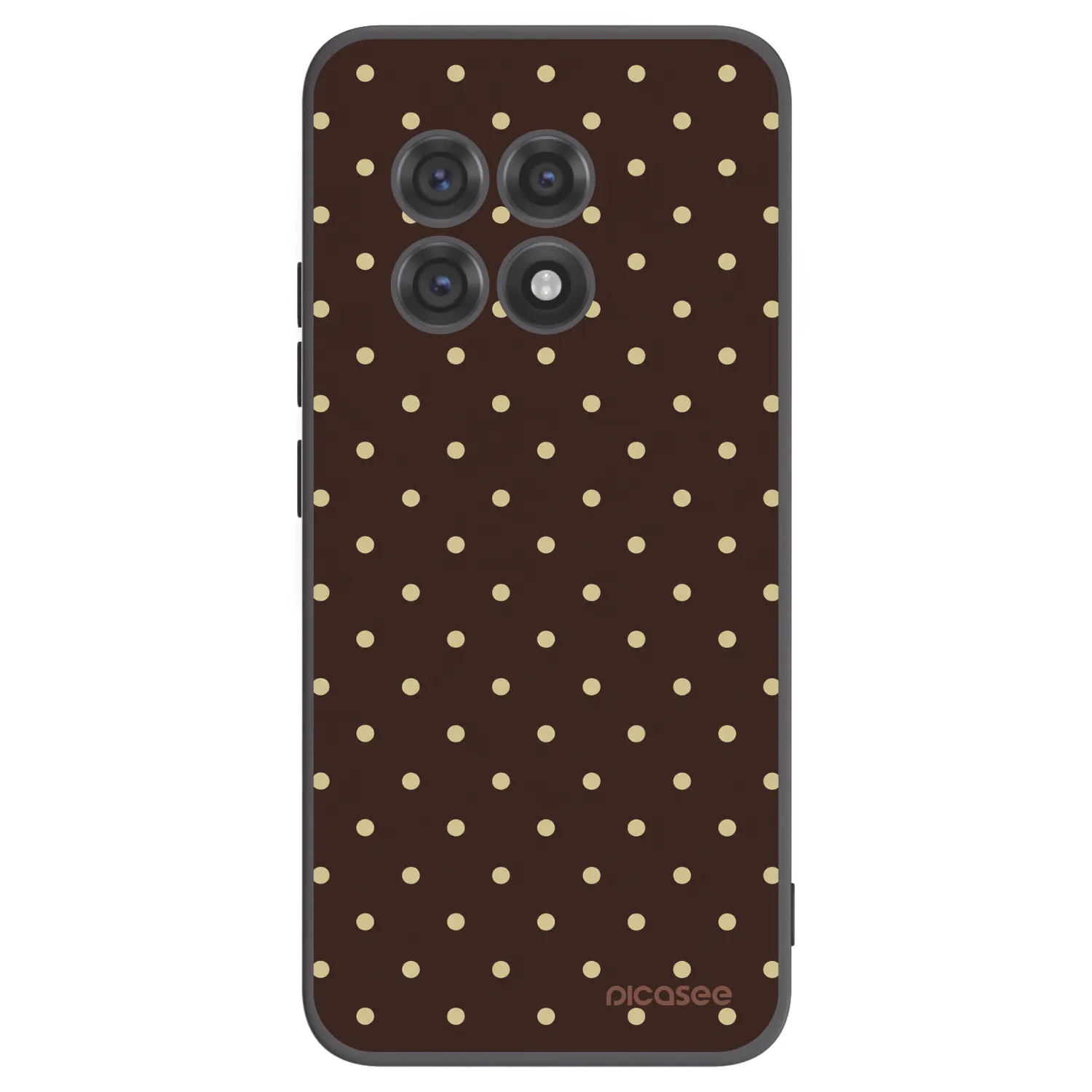 Picasee husă neagră din silicon pentru OnePlus 13R 5G - Vanilla Dots & Chocolate
