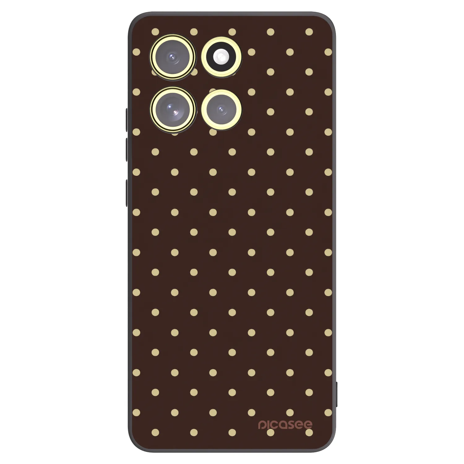 Picasee husă neagră din silicon pentru Motorola Moto G86 5G - Vanilla Dots & Chocolate